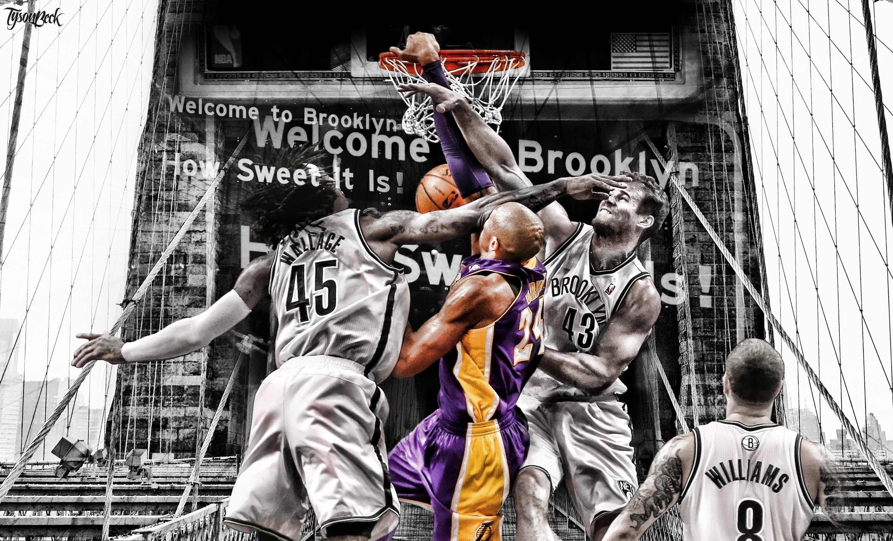 yellow, city, day, built structure, Gerald Wallace, Black And White, architecture, 2K, male likeness, real people, Players, Ring, males, creativity, group of people, HD Wallpaper