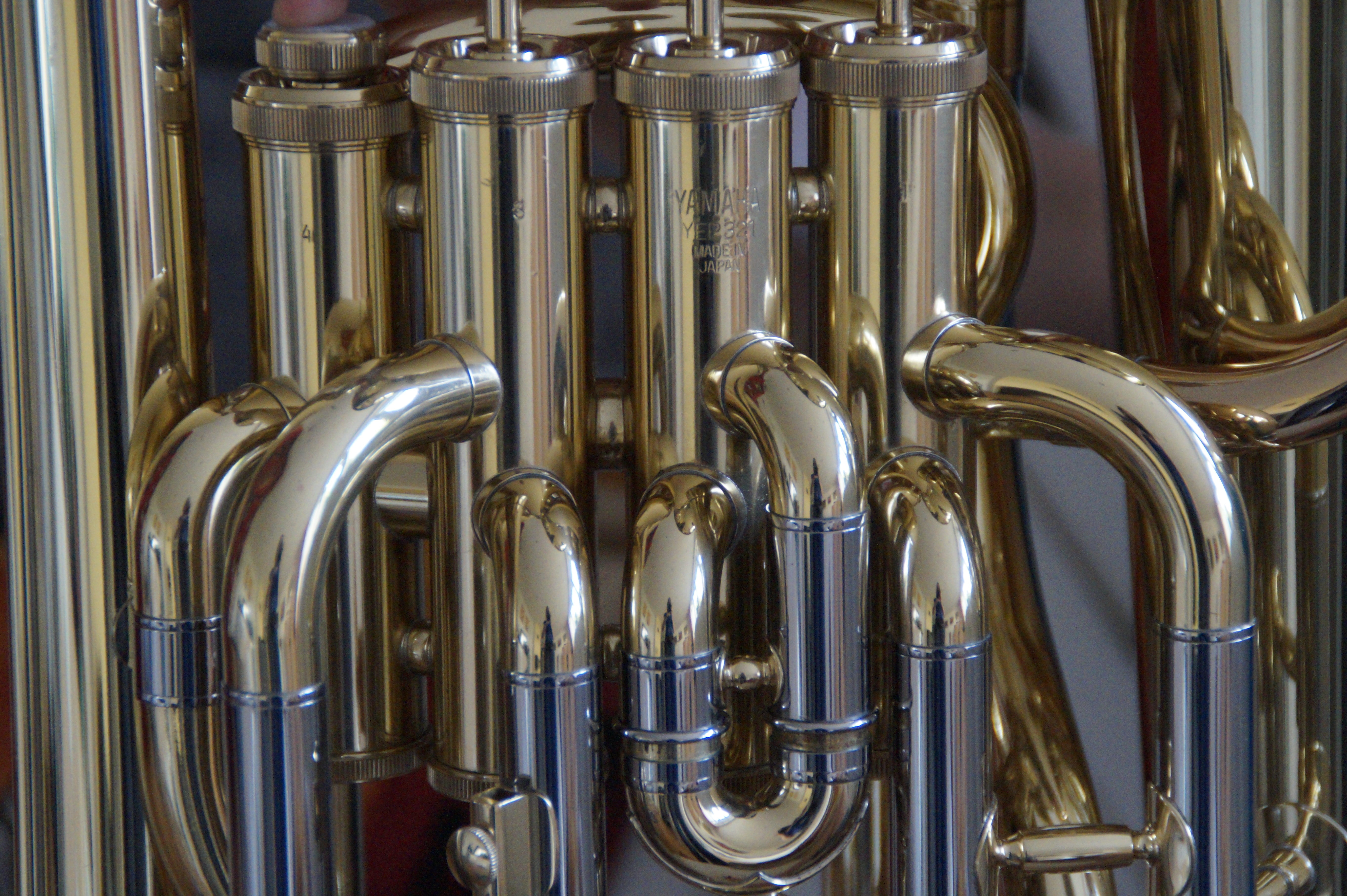 saxophone, gold, detail, brass, music, wind instrument, jazz music, musical instrument, euphonium, shiny, no people, gold colored, shine, trains, close, HD Wallpaper