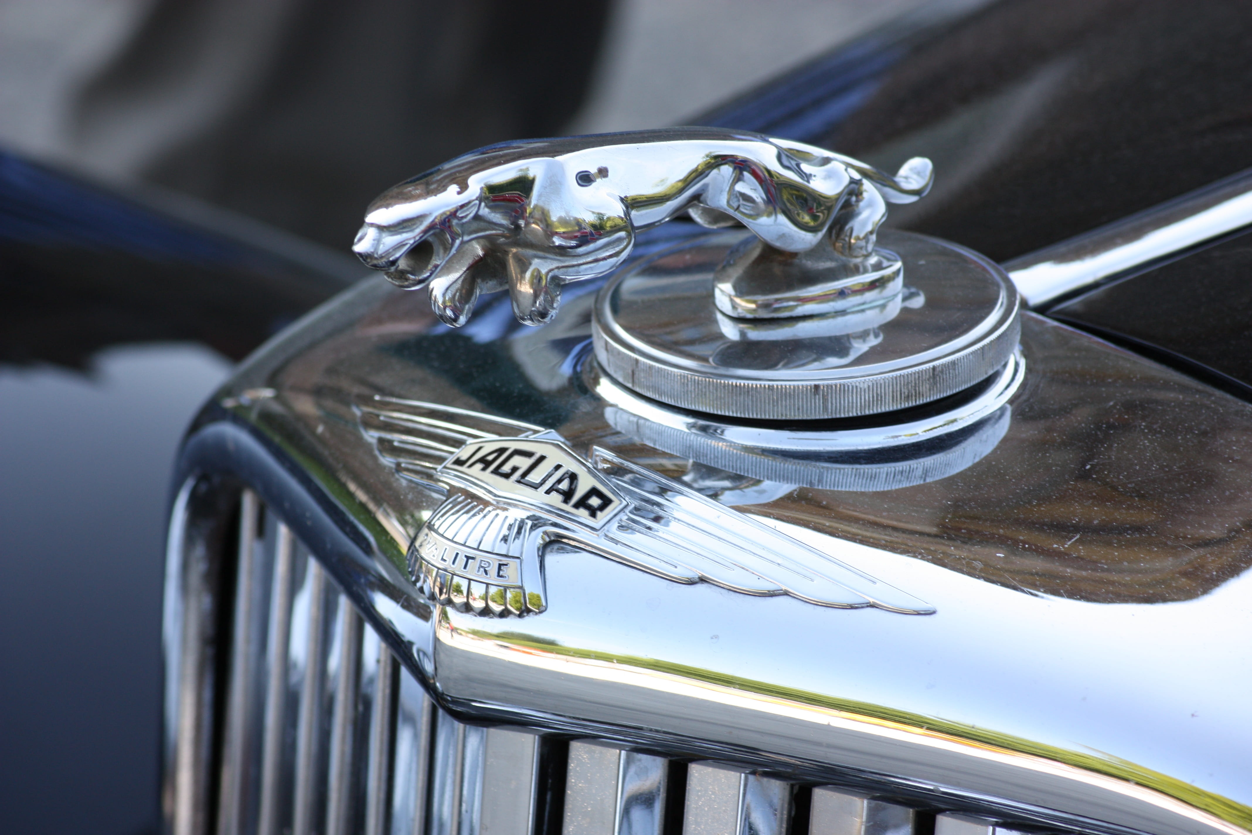 luxury, emblem, oldtimer, pkw, shiny, nature, nostalgic, steel, transportation, classic, focus on foreground, outdoors, cool figure, railing, alloy, figure, HD Wallpaper