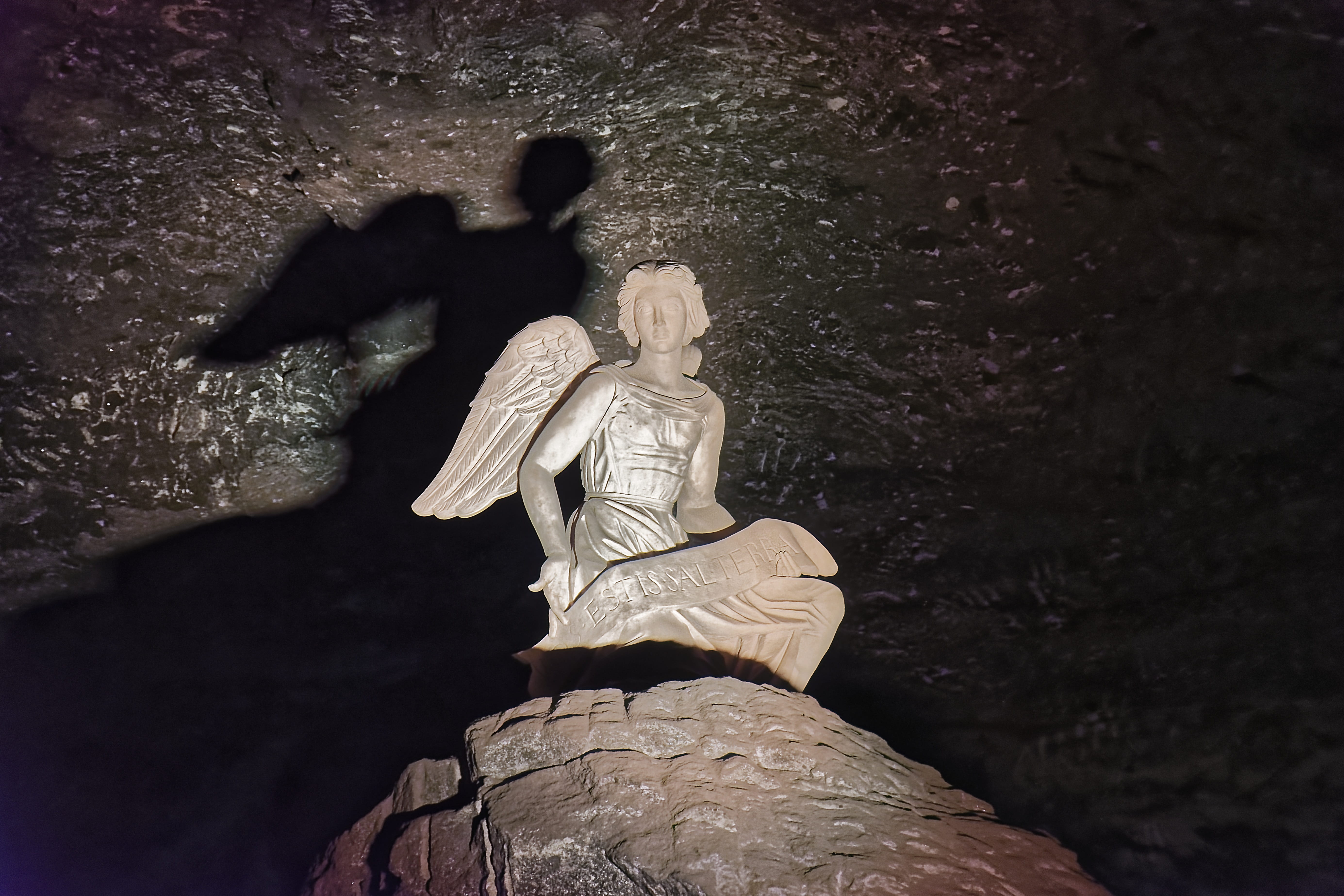 art and craft, figure, church, nature, salt cathedral, travel, low angle view, belief, craft, representation, statue, angel, female likeness, male likeness, HD Wallpaper