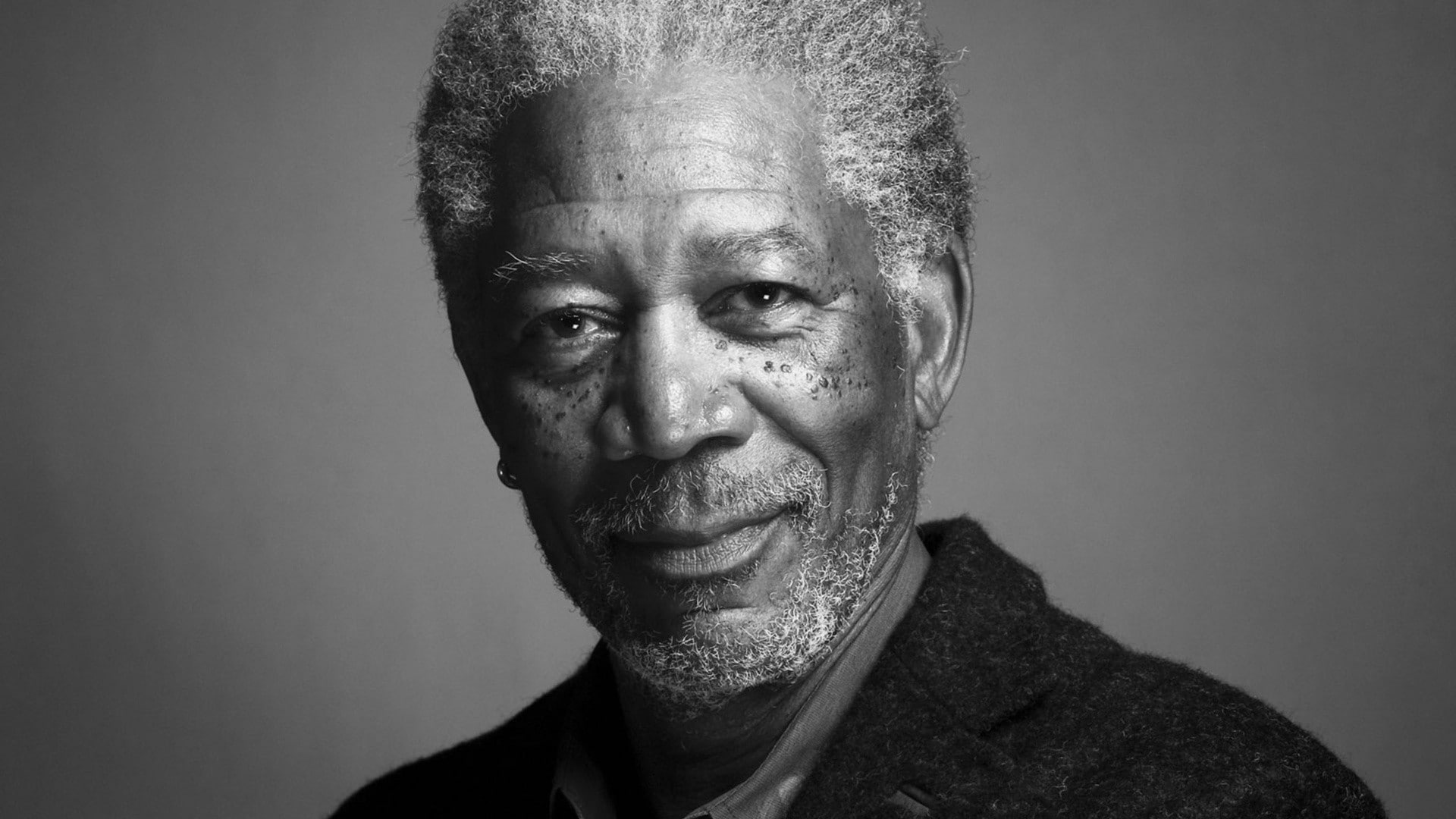 black, men, 1080P, actors, people, morgan, grayscale, freeman, HD Wallpaper