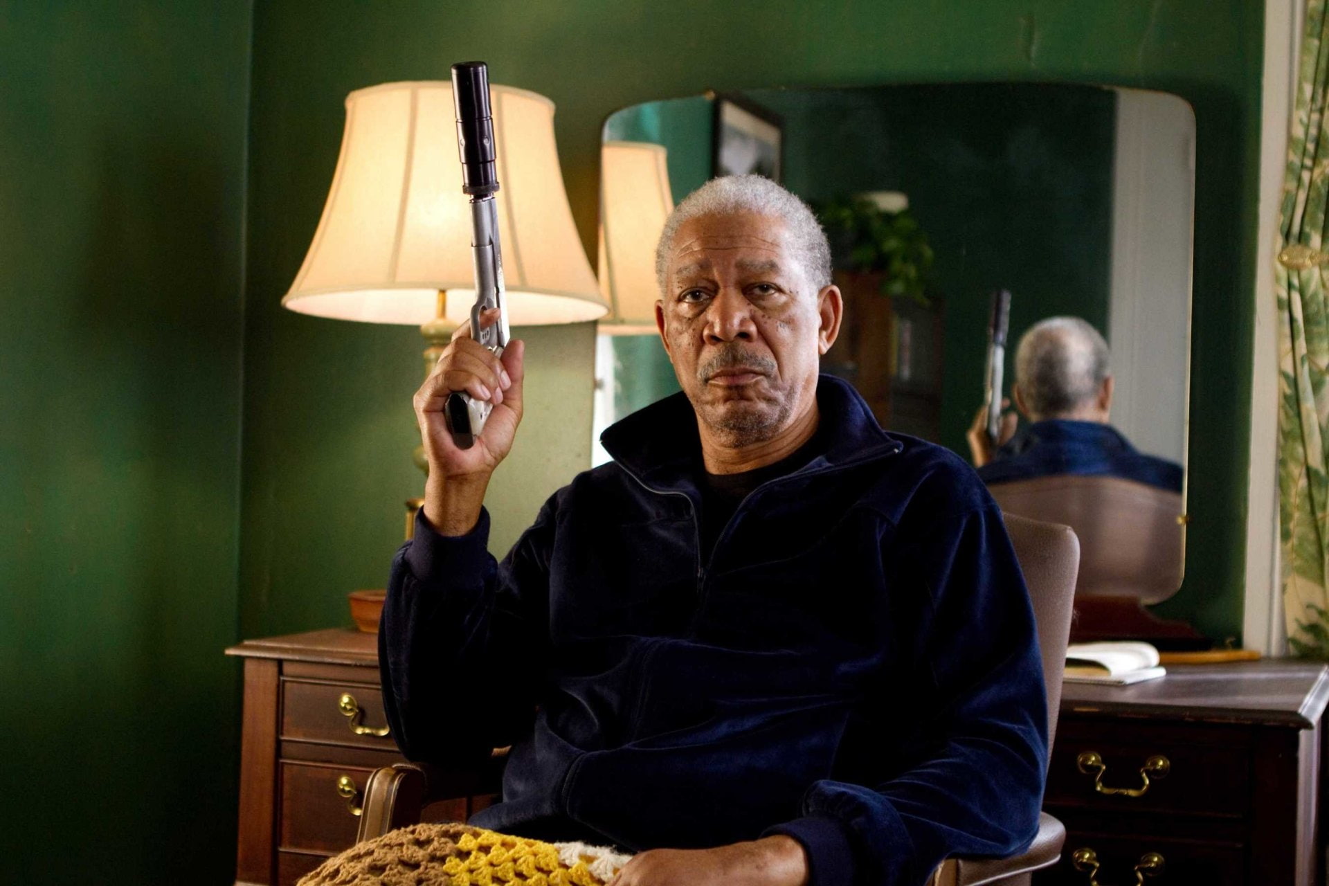 Morgan Freeman, 1080P, Joe Matheson, Movie, RED, HD Wallpaper