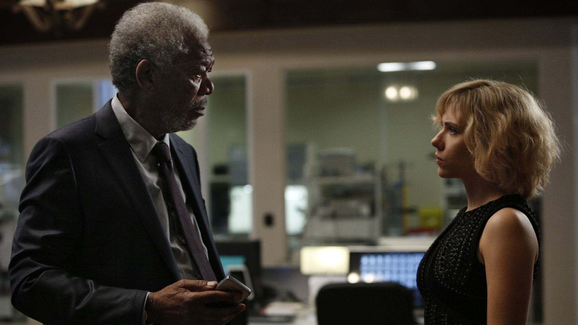 Lucy, 1080P, Movie, Morgan Freeman, Scarlett Johansson, HD Wallpaper