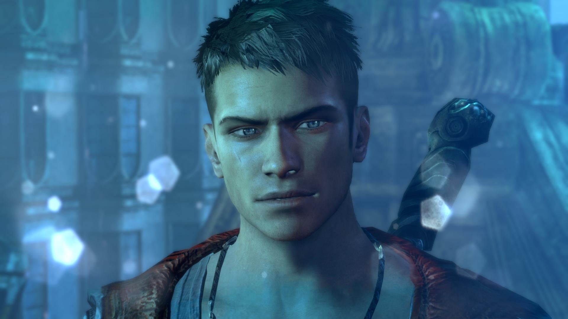young men, looking at camera, transparent, adult, Dante, underwater, indoors, glass - material, 1080P, men, male, portrait, hairstyle, d, water, animated, HD Wallpaper