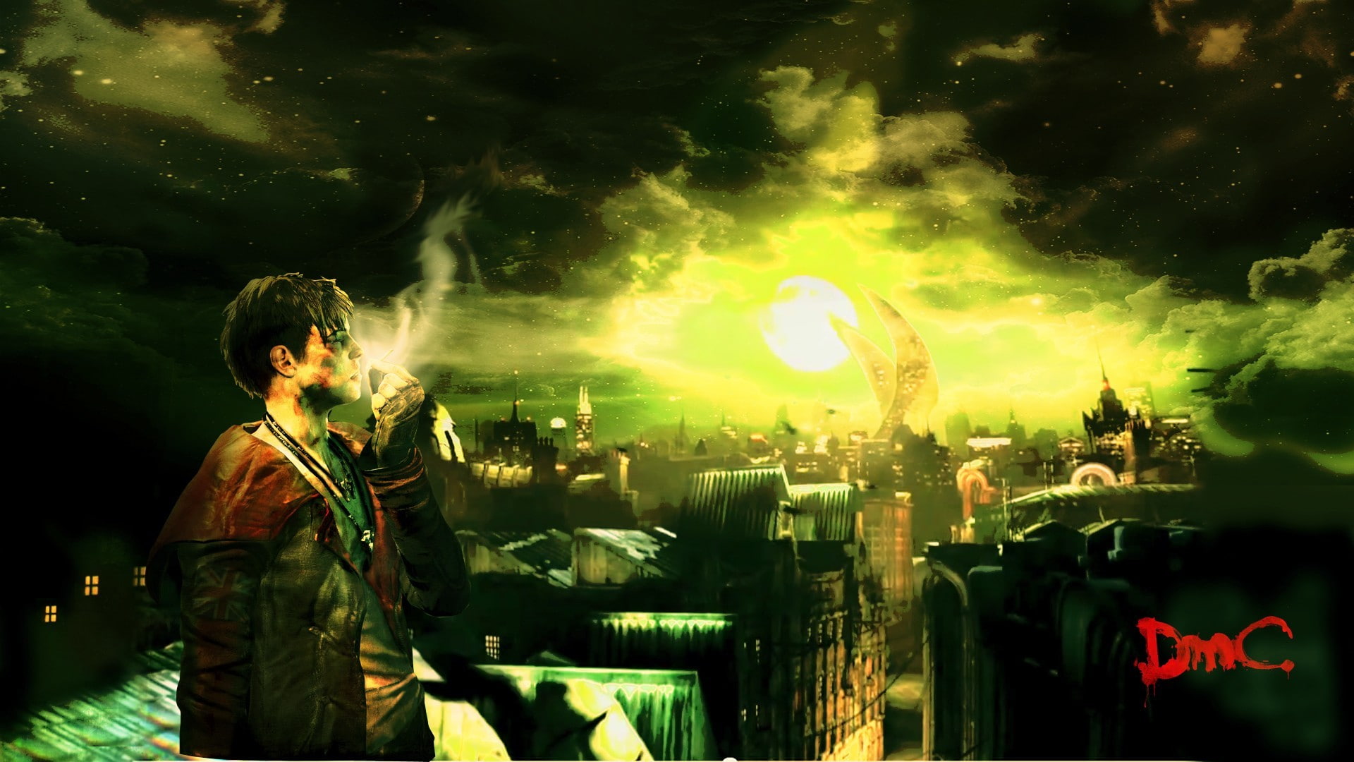 real people, city, one person, standing, adult, architecture, arts culture and entertainment, leisure activity, women, illuminated, video games, men, Dante, HD Wallpaper