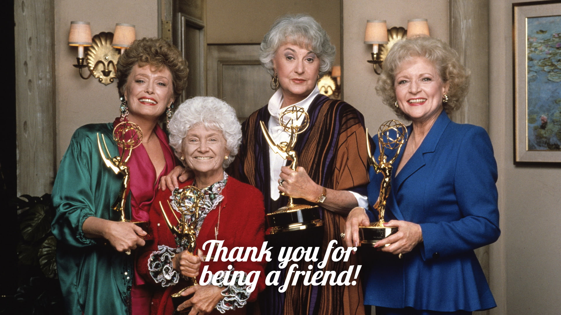 hd, awards, photo, golden, woman, cast, happy, the golden girls, four, award, elder, girls, grandma, 1080P, HD Wallpaper