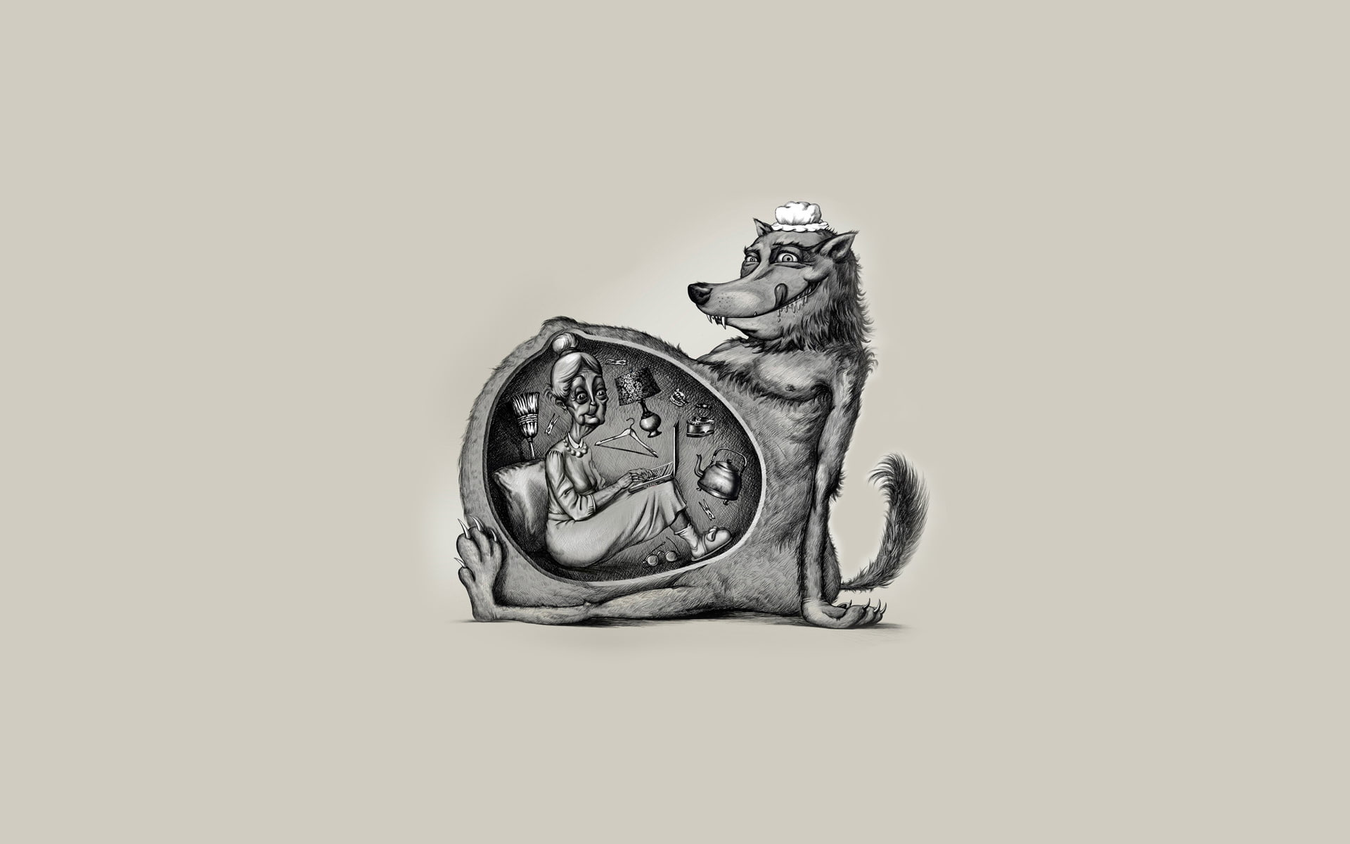 vertebrate, studio shot, one animal, sitting, wolf, animal, pets, mammal, belly, close-up, no people, 1080P, gray, representation, animal representation, HD Wallpaper