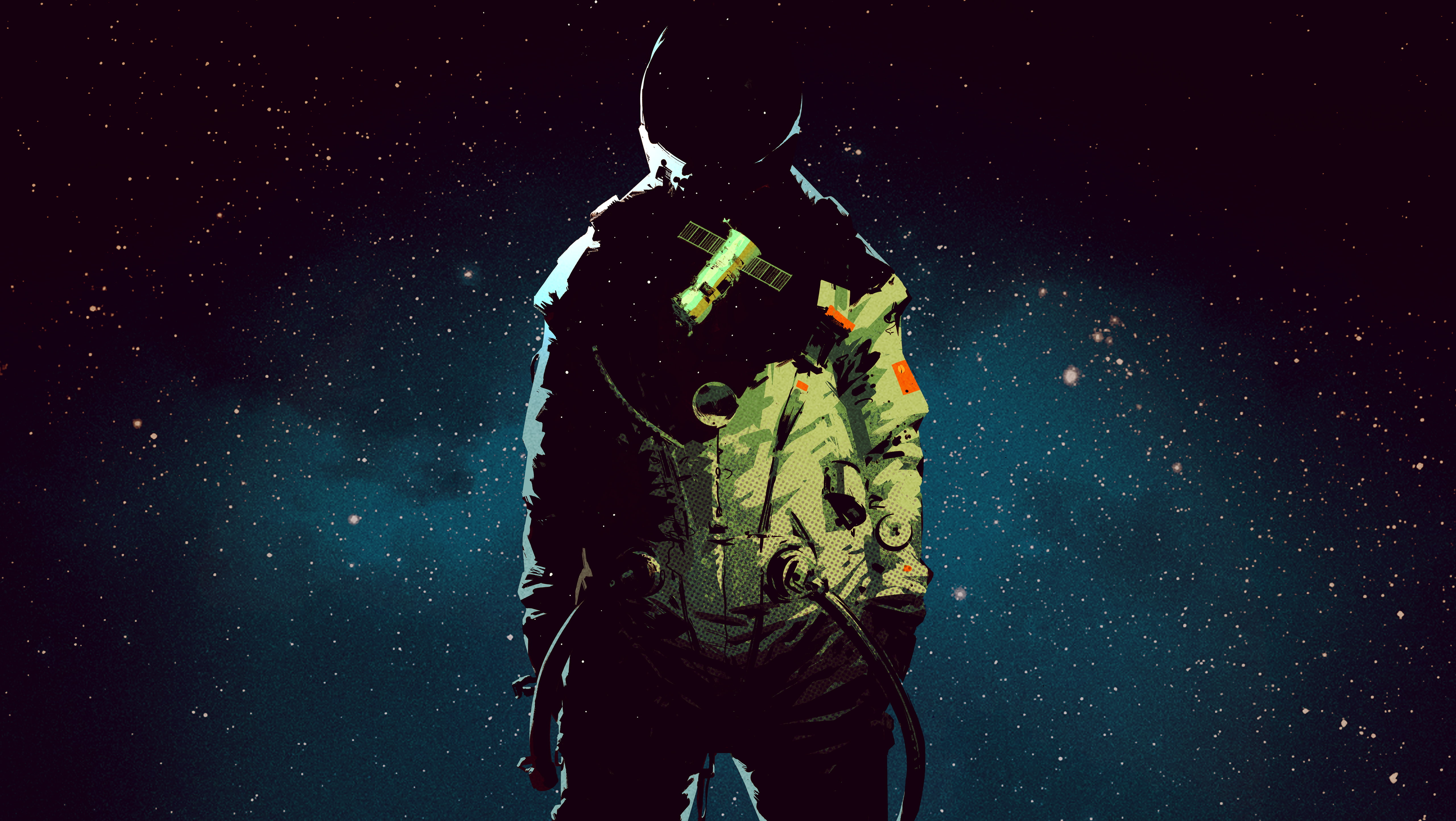 Astronaut, 4K, 5K, Outreach, HD Wallpaper
