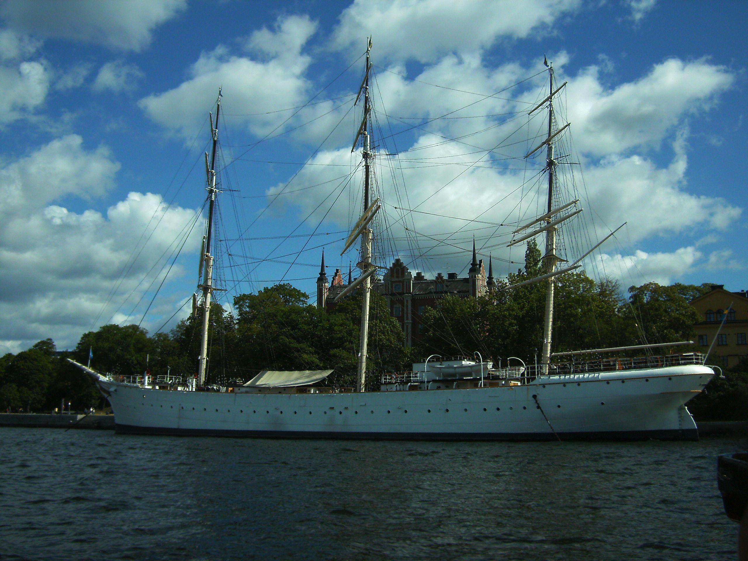 stockholm, af, chapman, harbour, 2K, boats, youth hostel, boat, HD Wallpaper