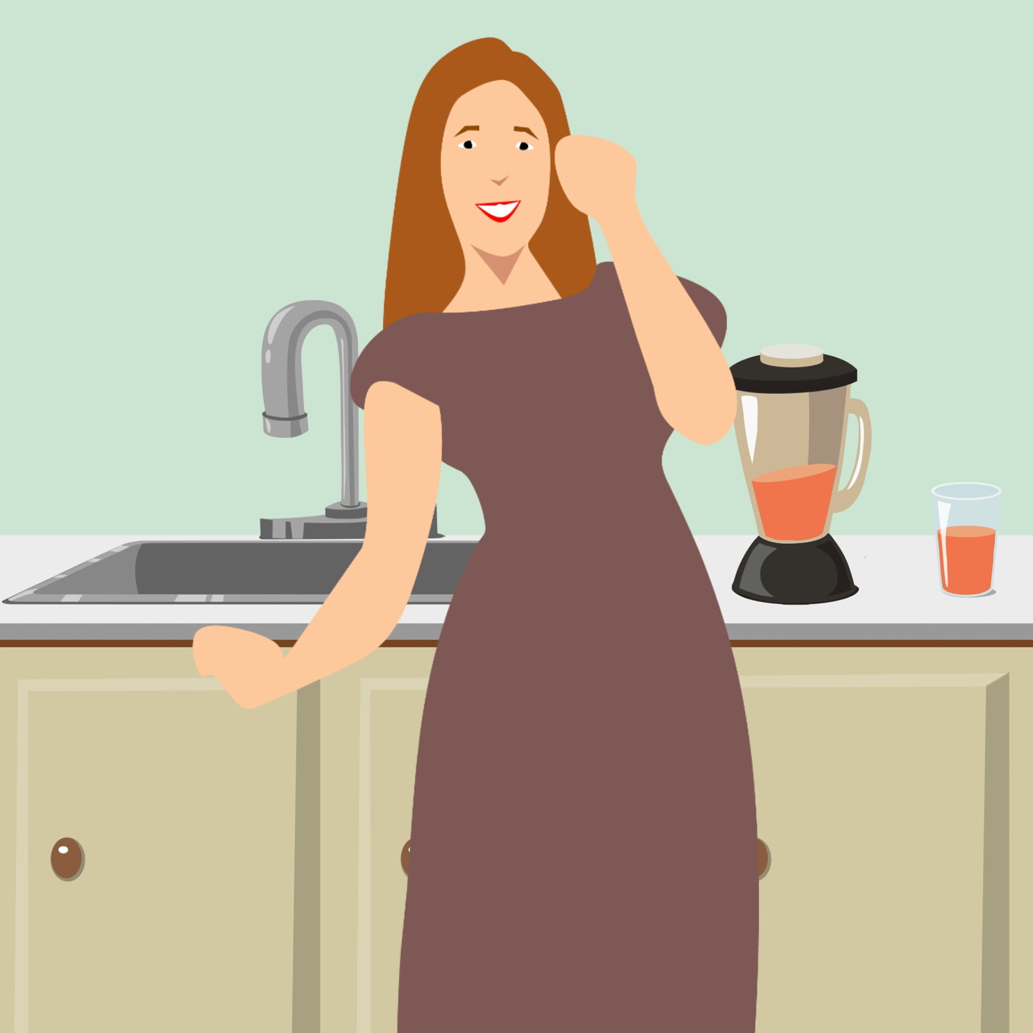 young, classic, women, homemakers, 1080P, vintage, adult, wife, woman, baking, home, meals, beautiful woman, coffee, style, female, lady, people, standing, Phone HD Wallpaper