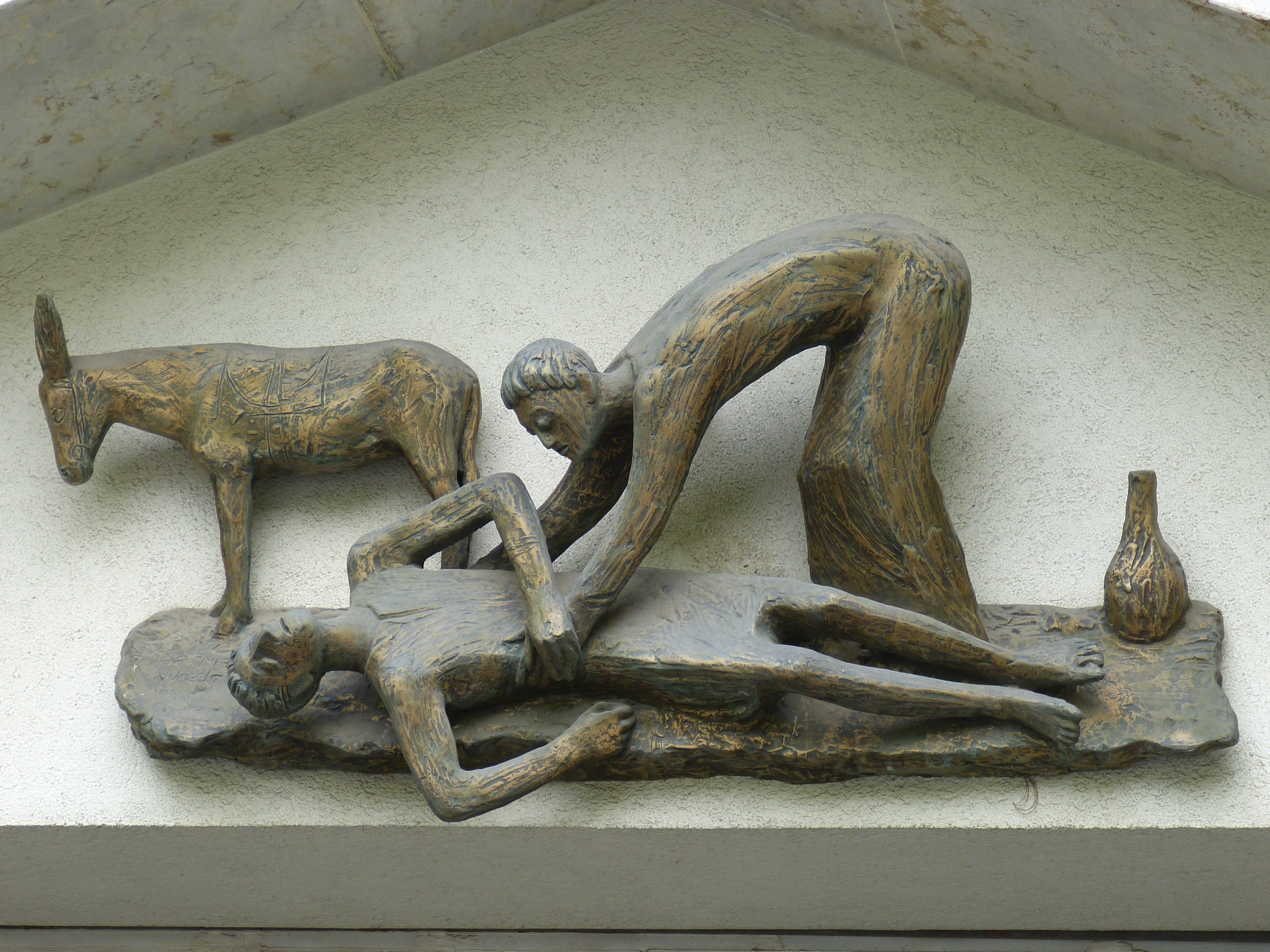 representation, christian, animal, statue, carving - craft product, good samaritan, samaritans, high angle view, no people, person, help, unconscious, aggression, HD Wallpaper