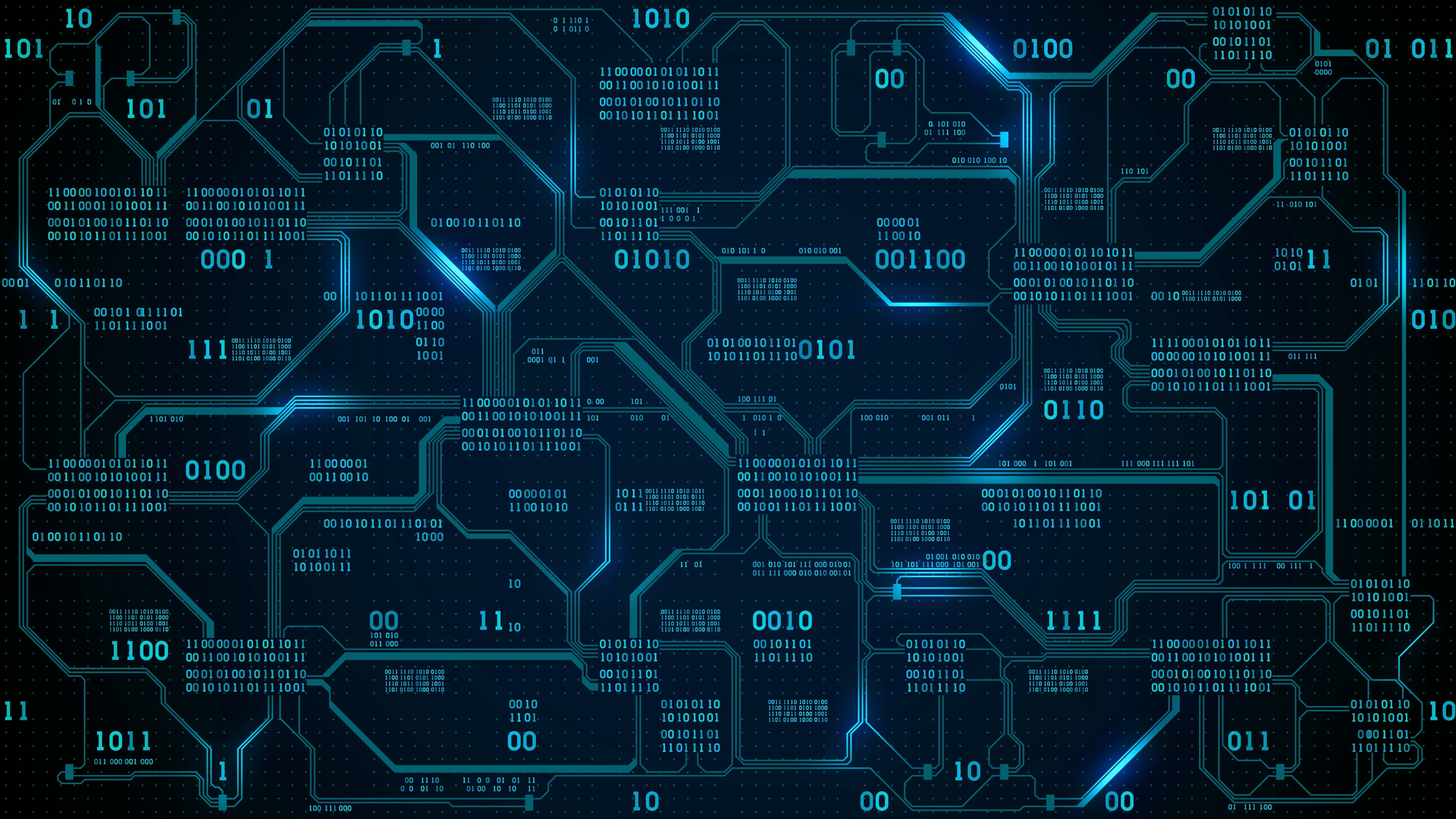 Binary, Technology, Circuit, 4K, HD Wallpaper