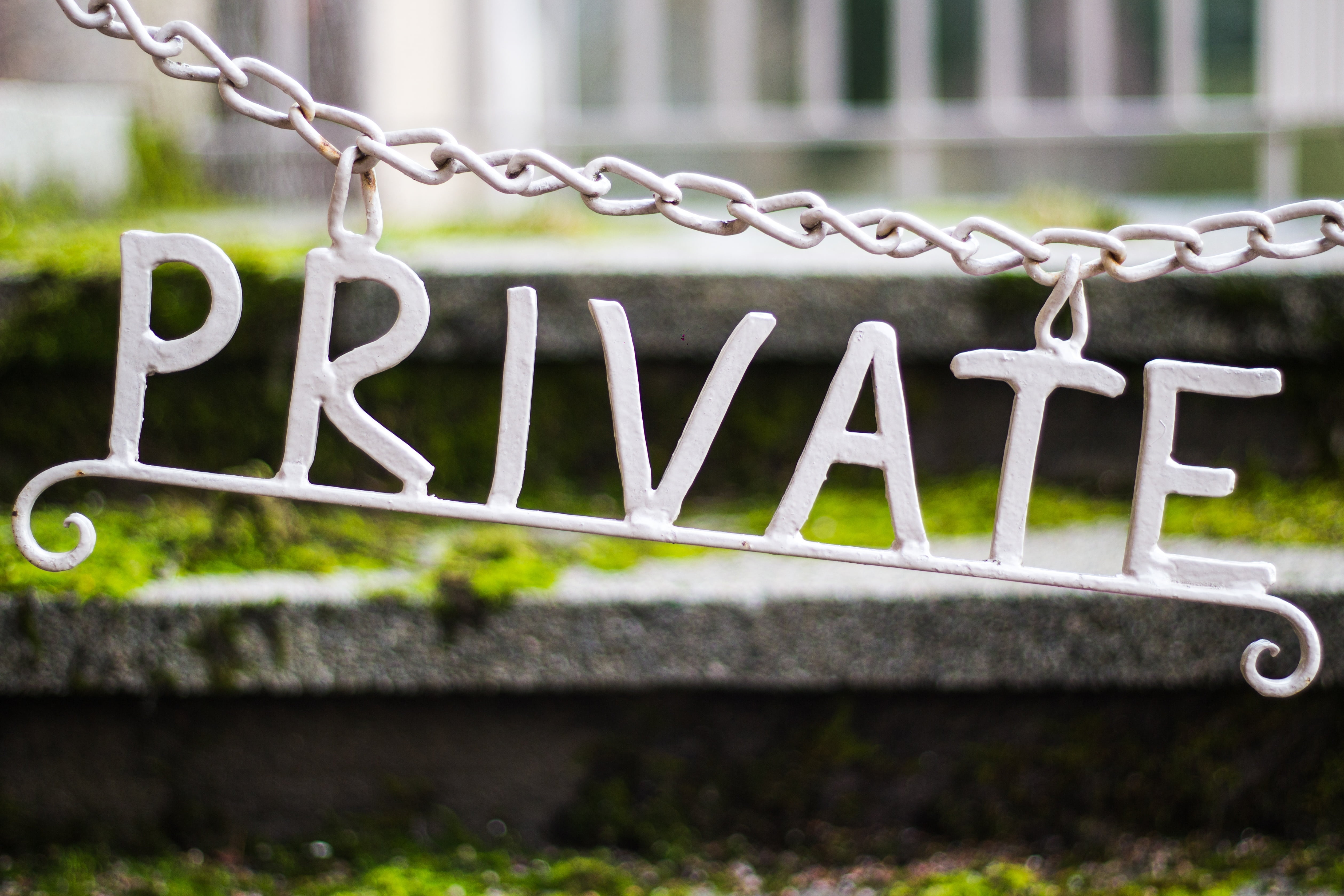 hanging, protect, communication, chain, grass, private, boundary, no people, outdoors, secure, fence, text, focus on foreground, selective focus, safety, HD Wallpaper