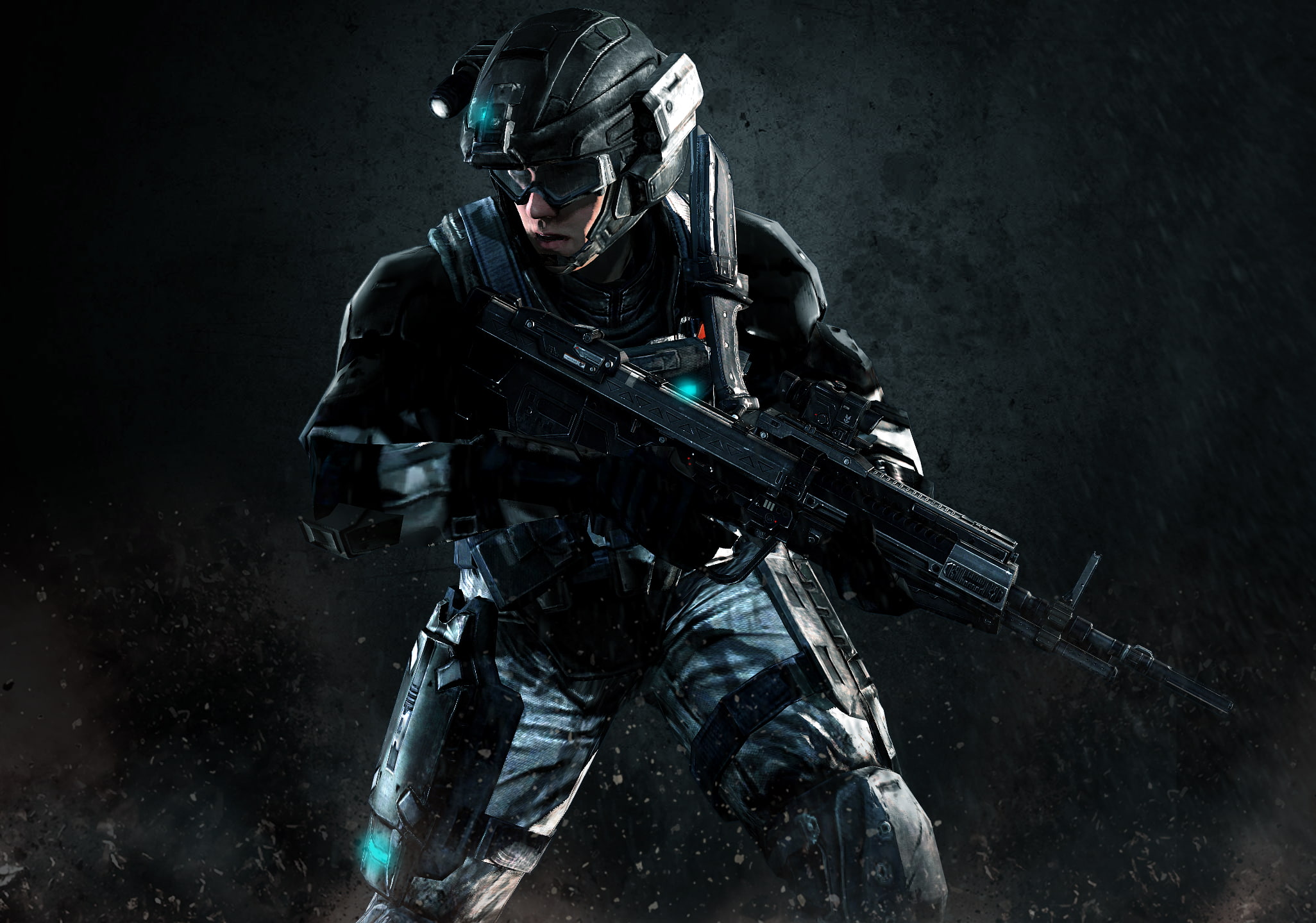 Halo, military, 1080P, machine gun, artwork, HD Wallpaper