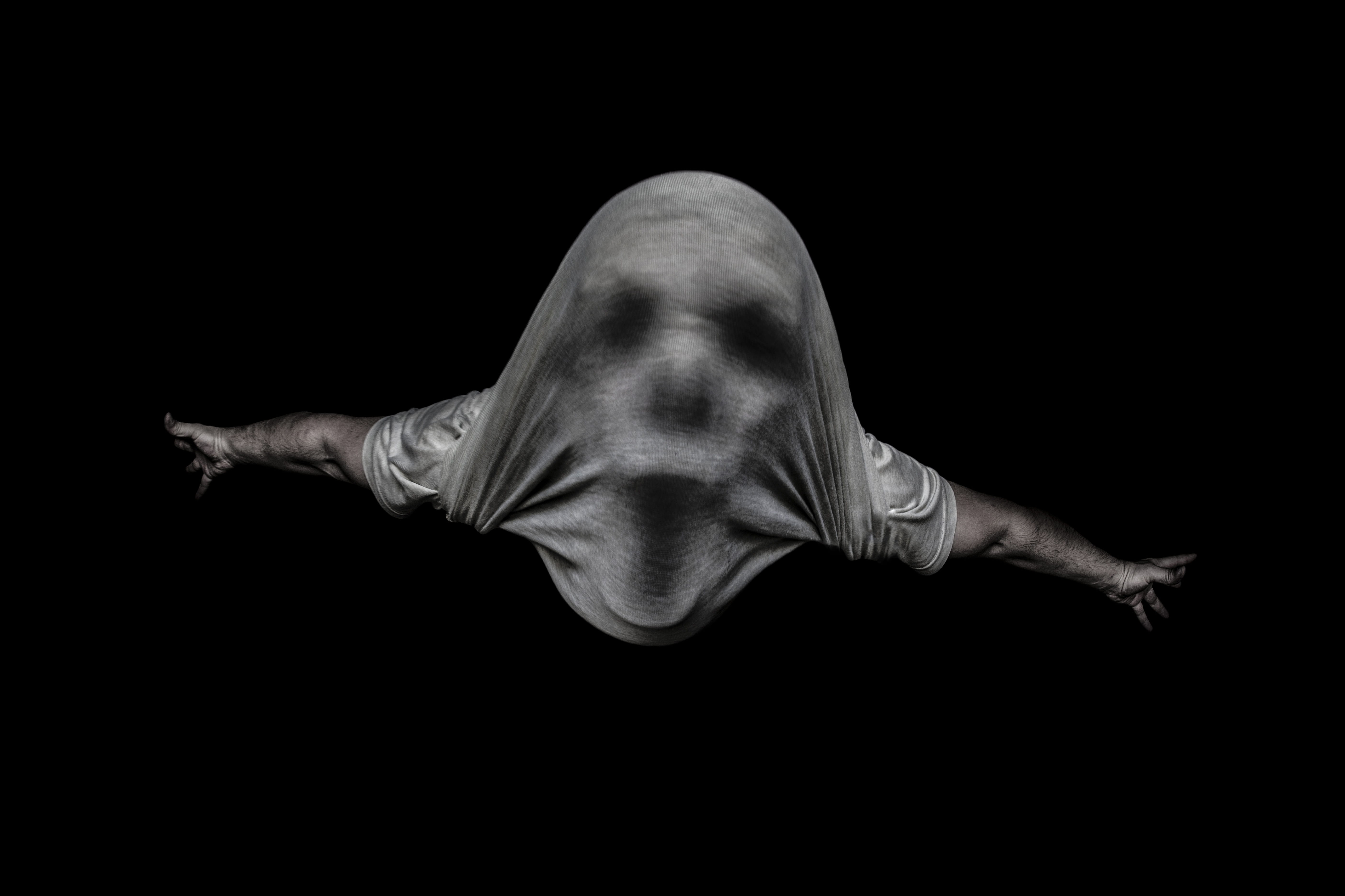 contemplation, 5K, black background, black, bw, digital composite, effort, cut out, adult, unrecognizable person, full length, rear view, young adult, HD Wallpaper