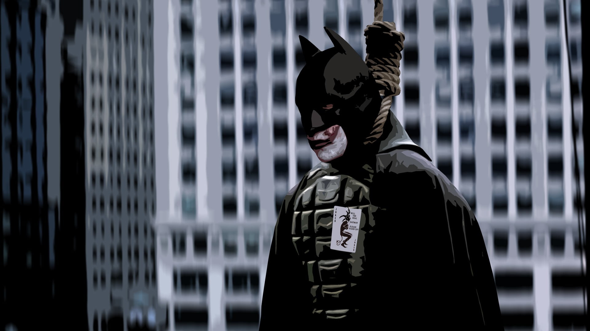 digital, building, sculpture, outdoors, no people, MessenjahMatt, Batman, craft, close-up, focus on foreground, male likeness, religion, statue, HD Wallpaper