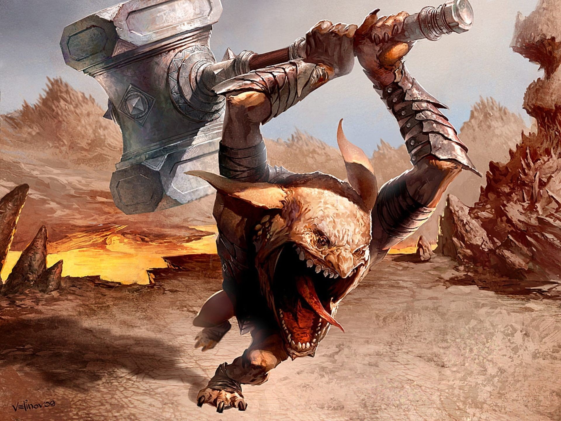 Creature, Magic: The Gathering, Fantasy, Goblin Gaveleer, 1080P, Magic, HD Wallpaper