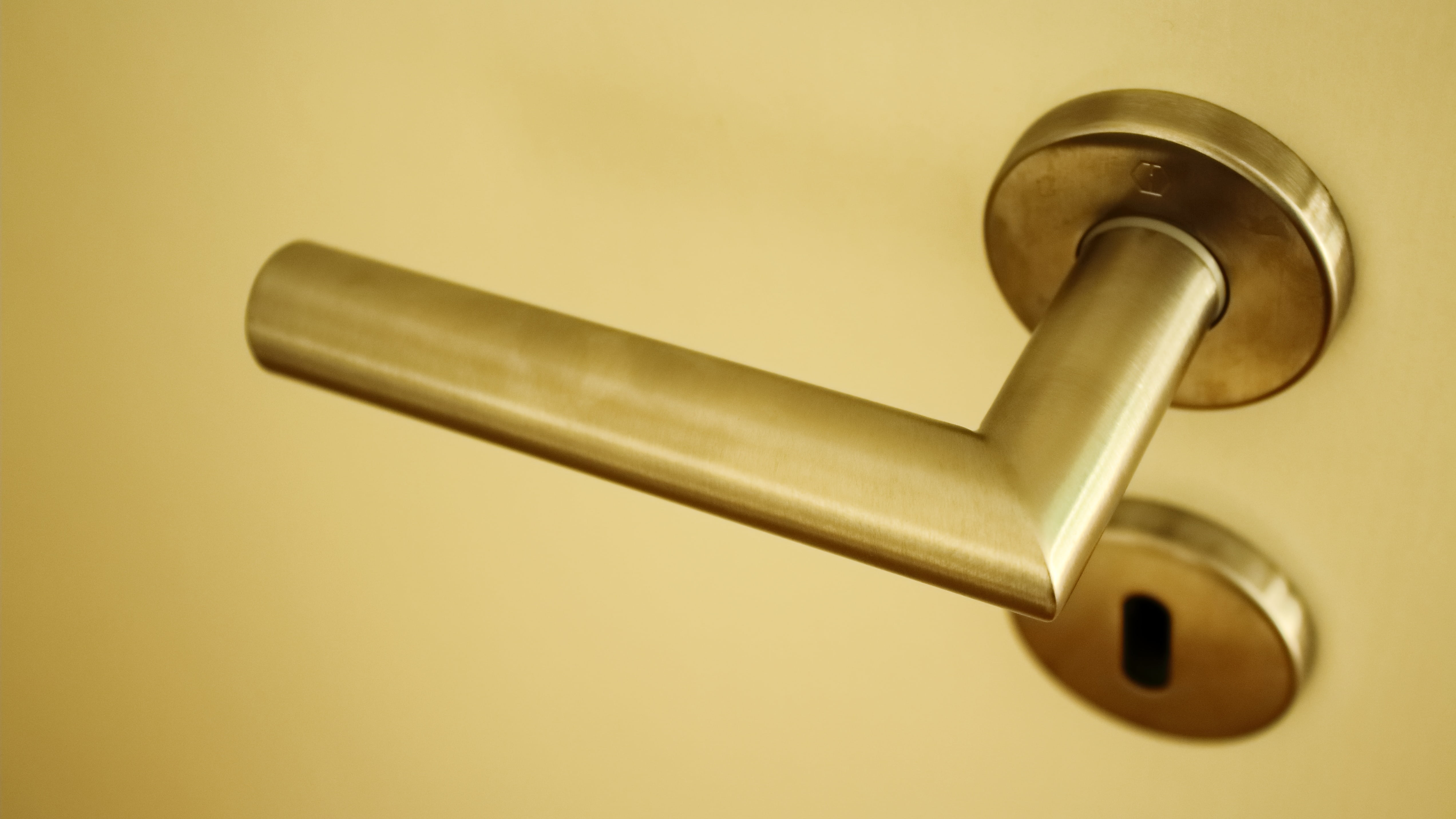business, lever, indoors, single object, steel, door knob, accessibility, alloy, goal, metal, iron, lock, input, blocking, close-up, key, door lock, solution, HD Wallpaper