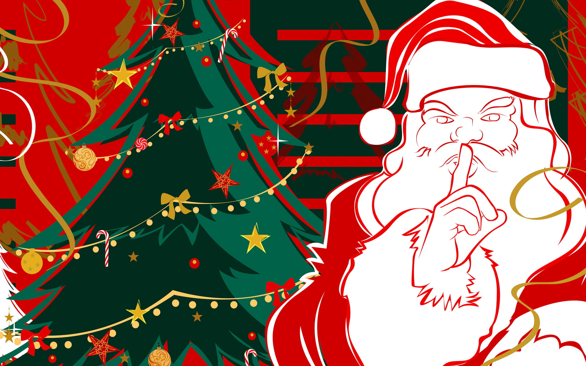 clause, xmas, santa, 1080P, HD Wallpaper