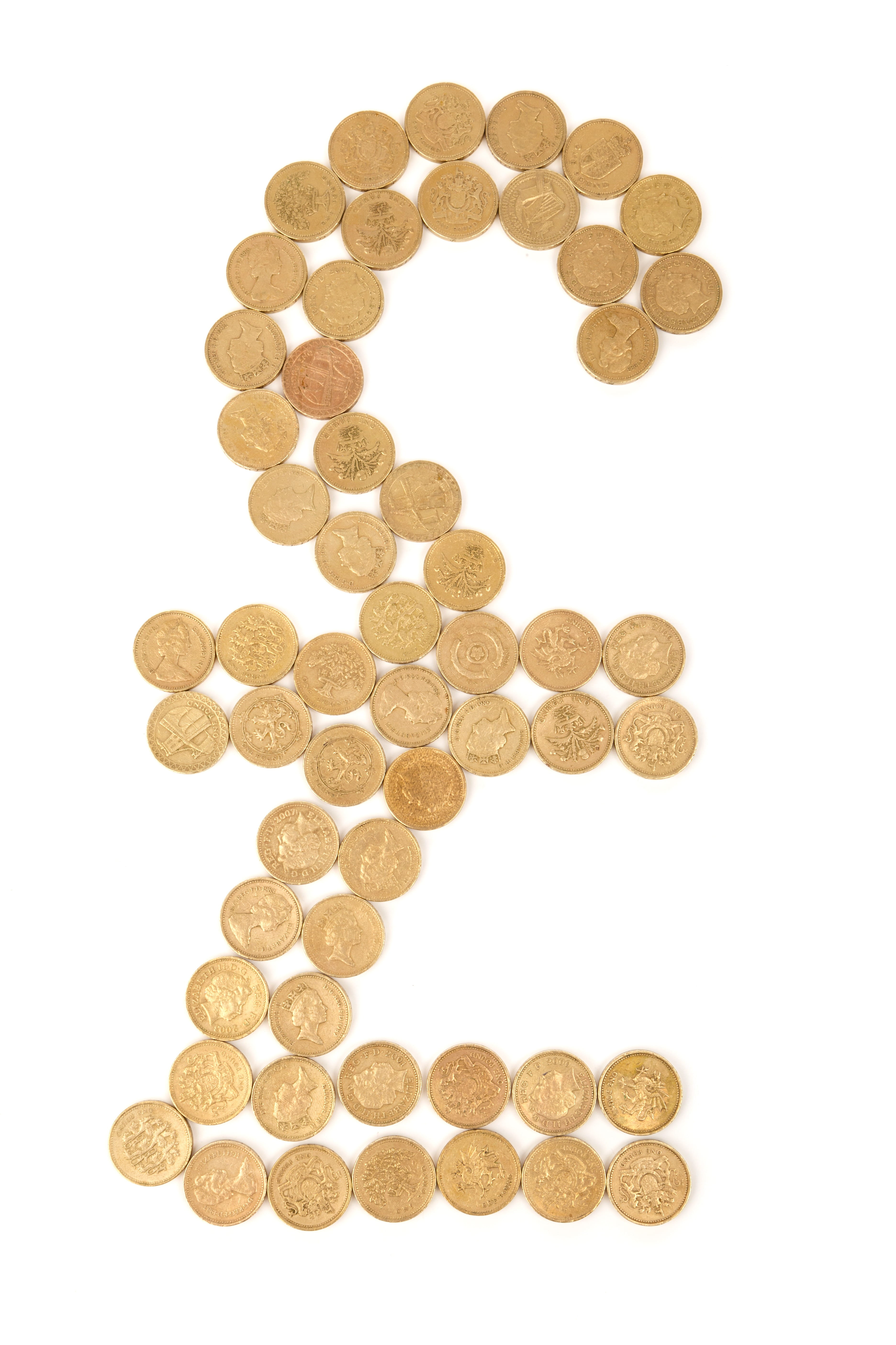 Bank, no people, currency, 5K, lot, finance, arrangement, close-up, golden, isolated, cut out, Concept, yellow, shape, high angle view, money, sign, design, Phone HD Wallpaper