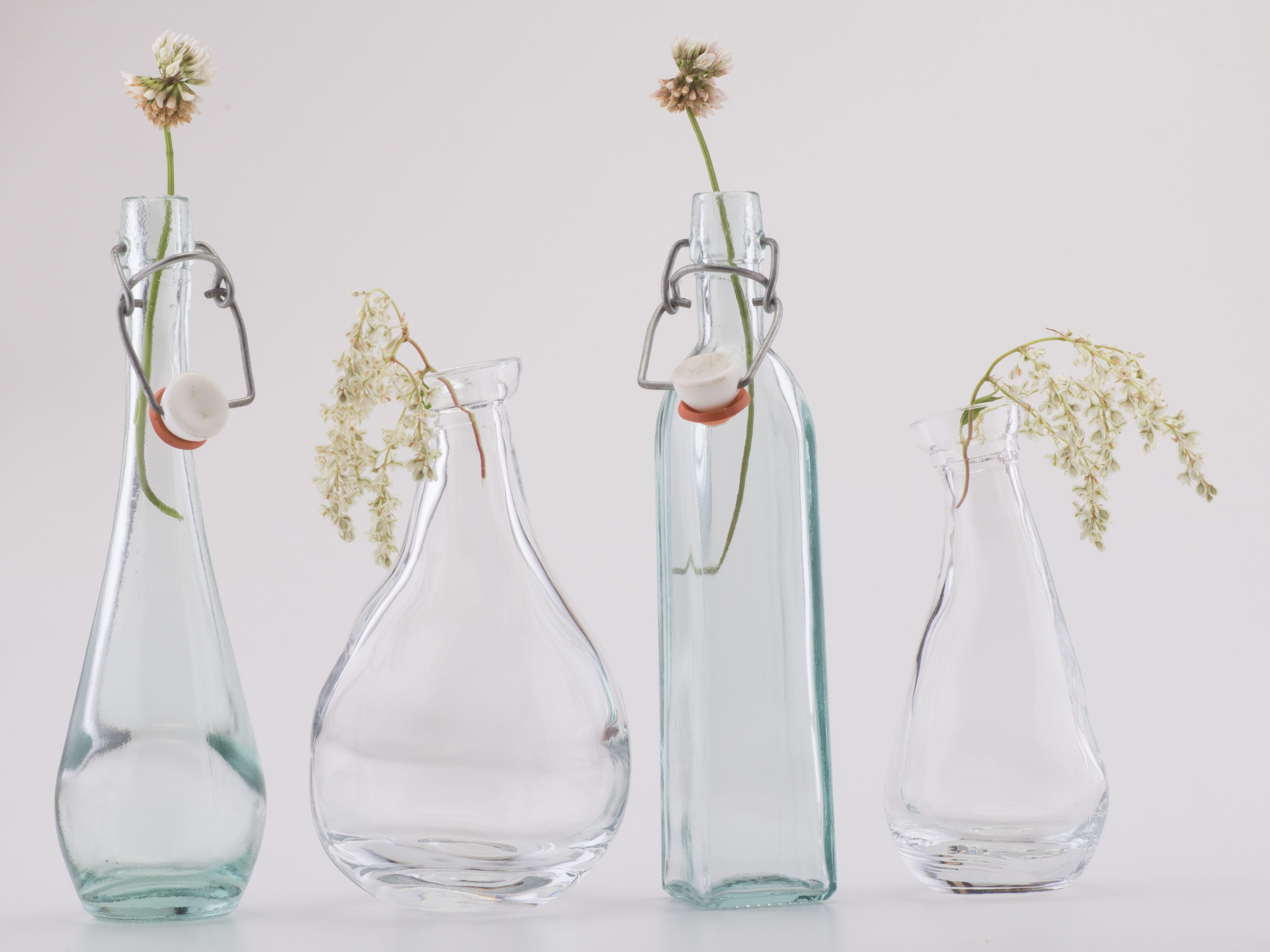 no People, four, freshness, decoration, vulnerability, container, plant, group of objects, glass - material, flowering plant, photo, studio shot, glasses, HD Wallpaper
