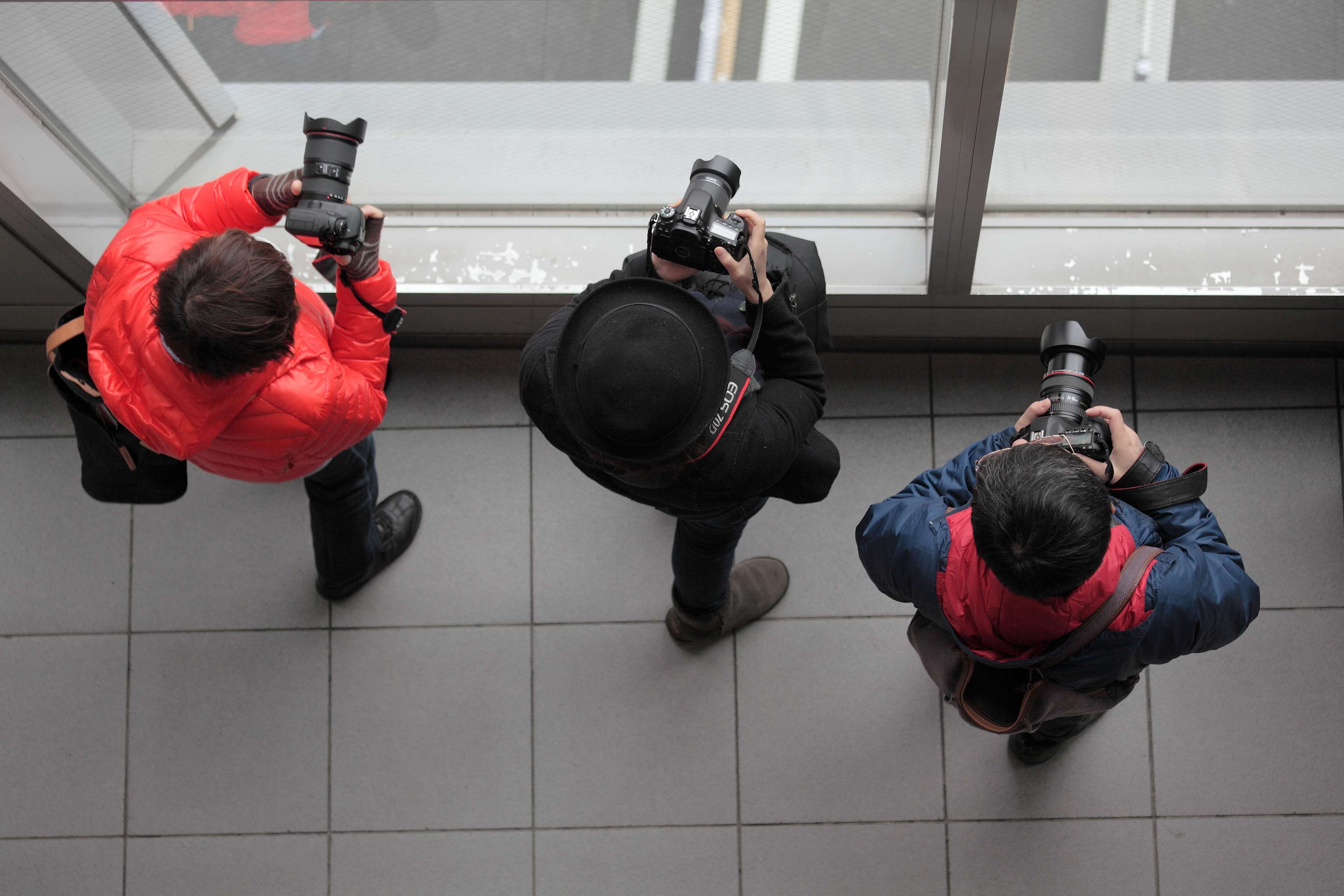 photographing, photographer, technology, people, social issues, 3, 4K, high angle view, law, person, canon, justice - concept, theme overhead, activity, HD Wallpaper