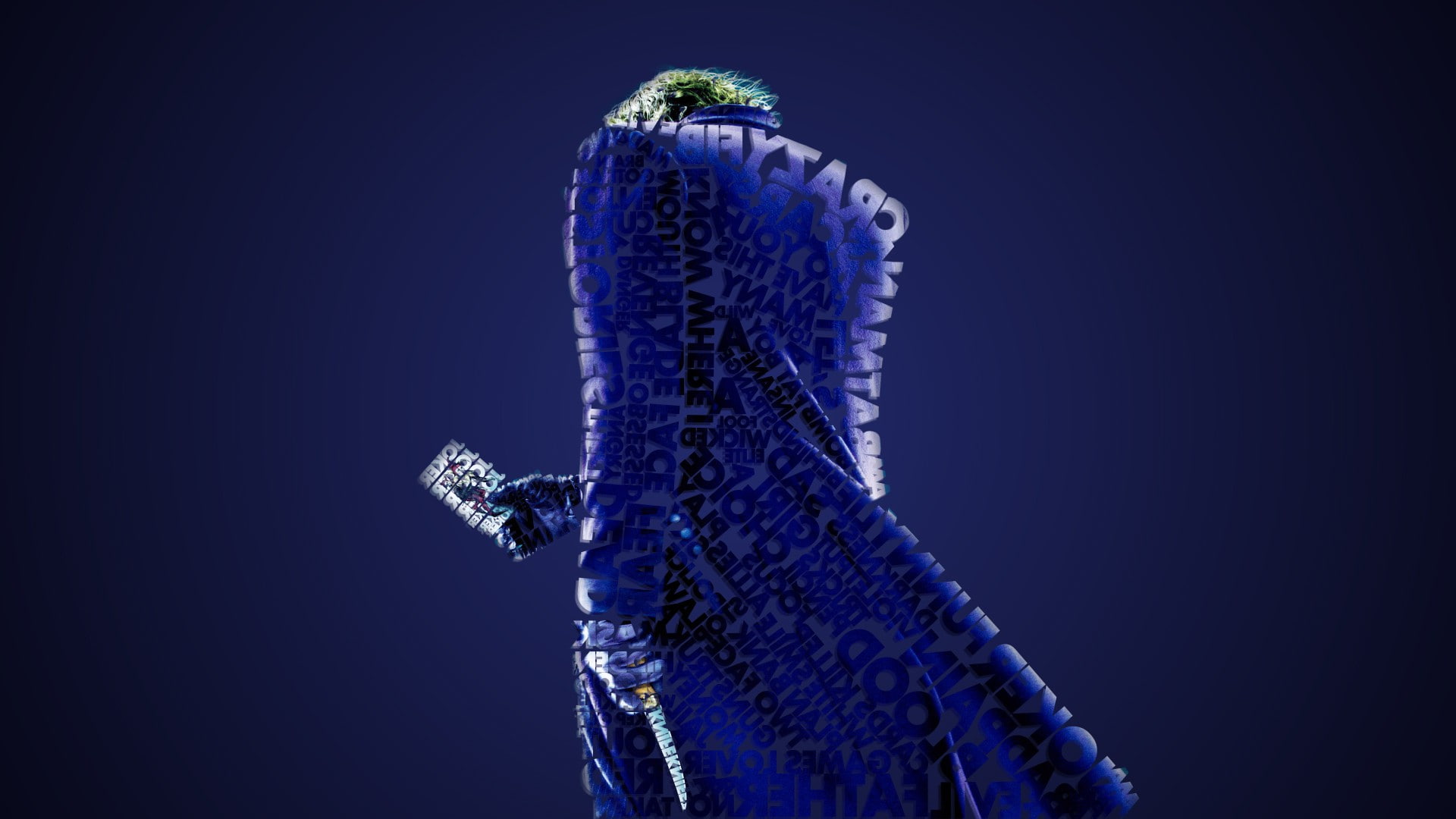studio shot, art and craft, city, colored background, Typography, blue, Joker, Batman, travel, human representation, close-up, purple, nature, sculpture, HD Wallpaper