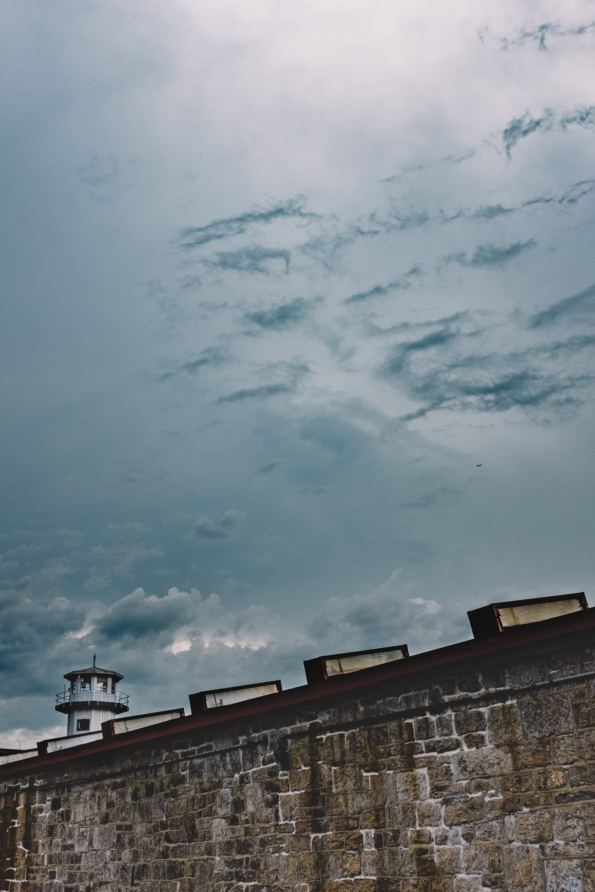 dusk, nature, storm, outdoors, wall - building feature, residential district, beauty in nature, prison, cloud - sky, penitentiary, built structure, no people, Phone HD Wallpaper