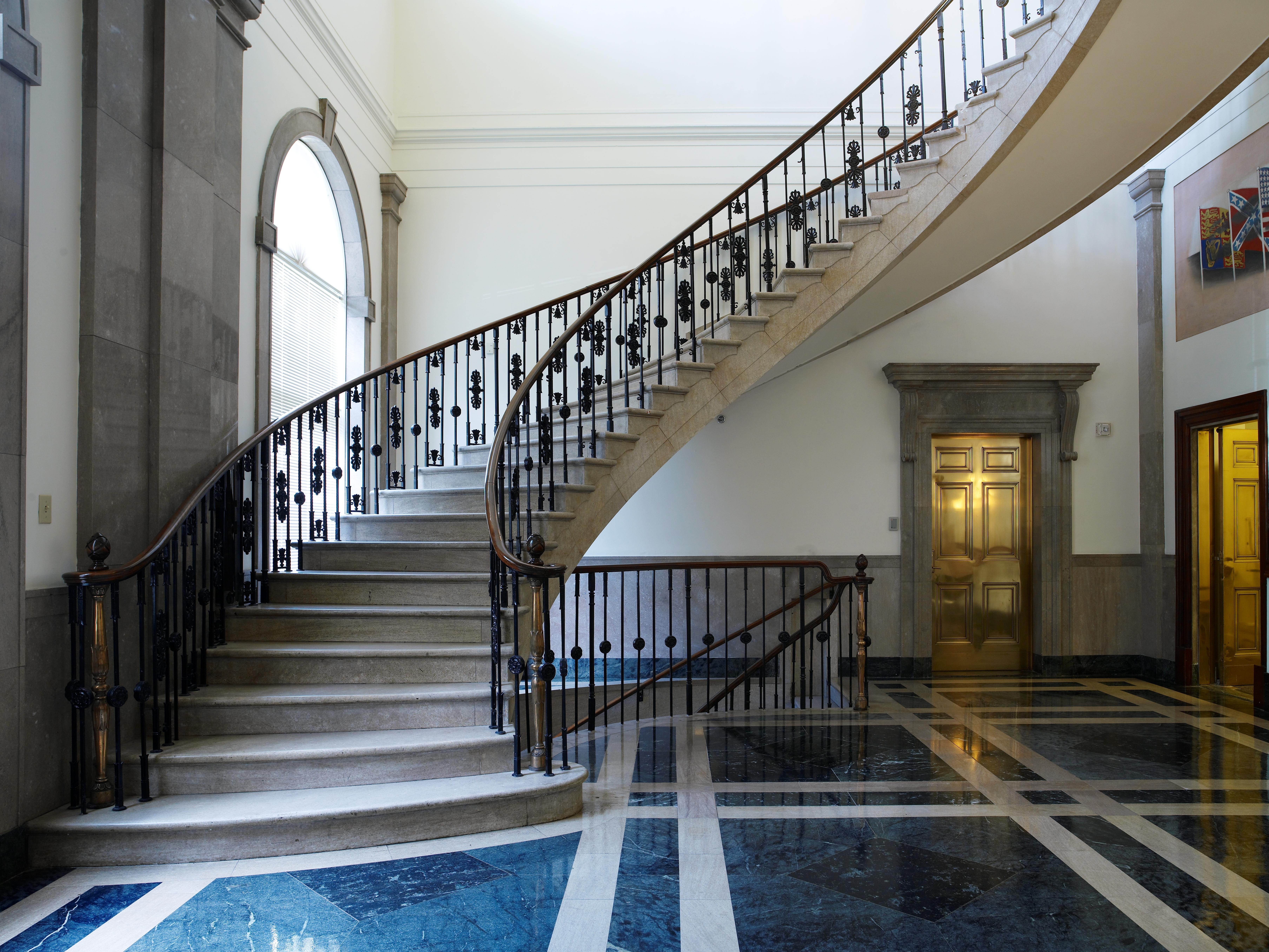 america, diminishing perspective, Emergence, rise, carol m highsmith, lighting equipment, built structure, Staircase, brown, steps and staircases, stair step, HD Wallpaper