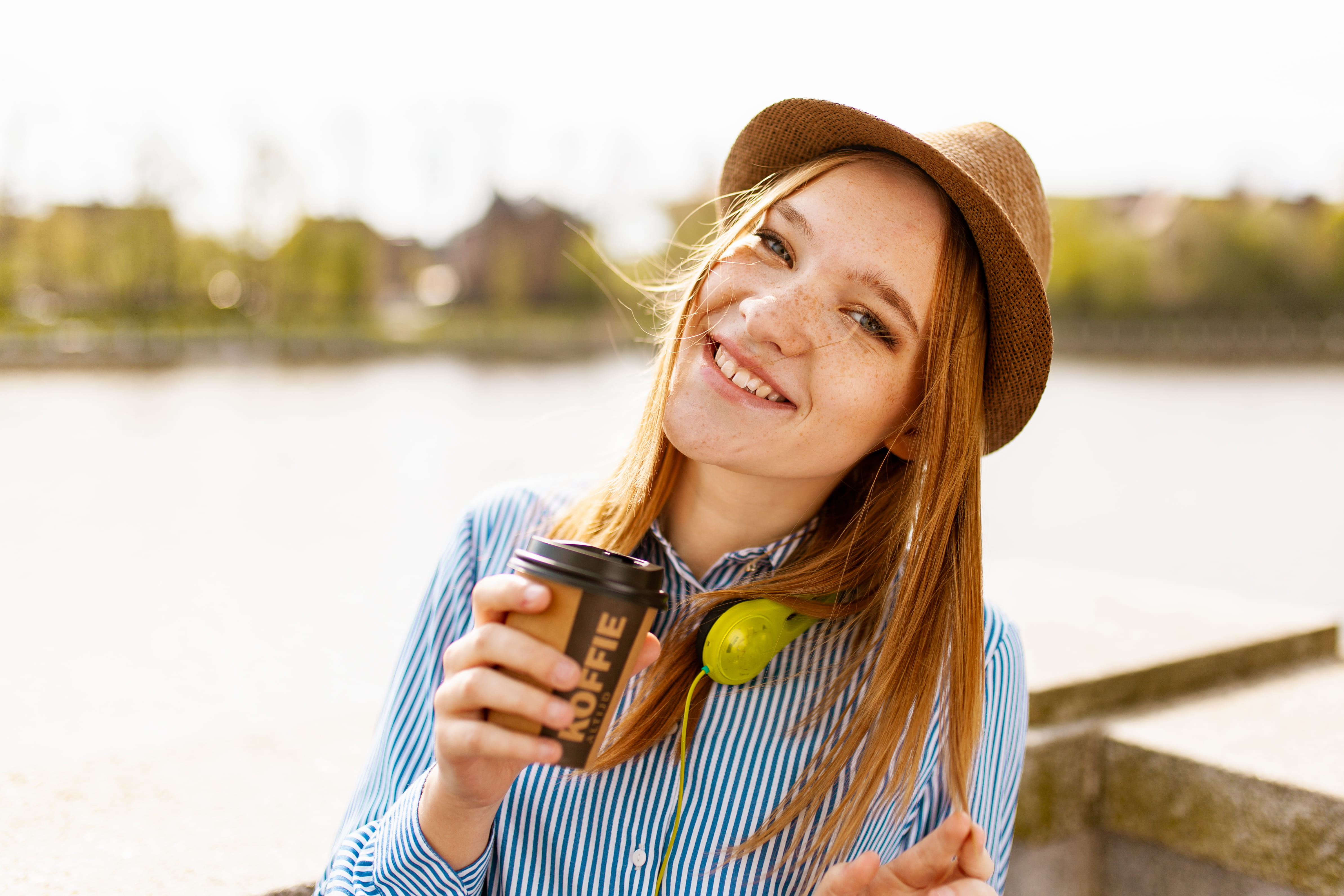 hairstyle, leisure, casual, adult, lady, 4K, happy, music, girl, happiness, wear, fedora, attractive, pretty, nature, travel, woman, leisure activity, HD Wallpaper