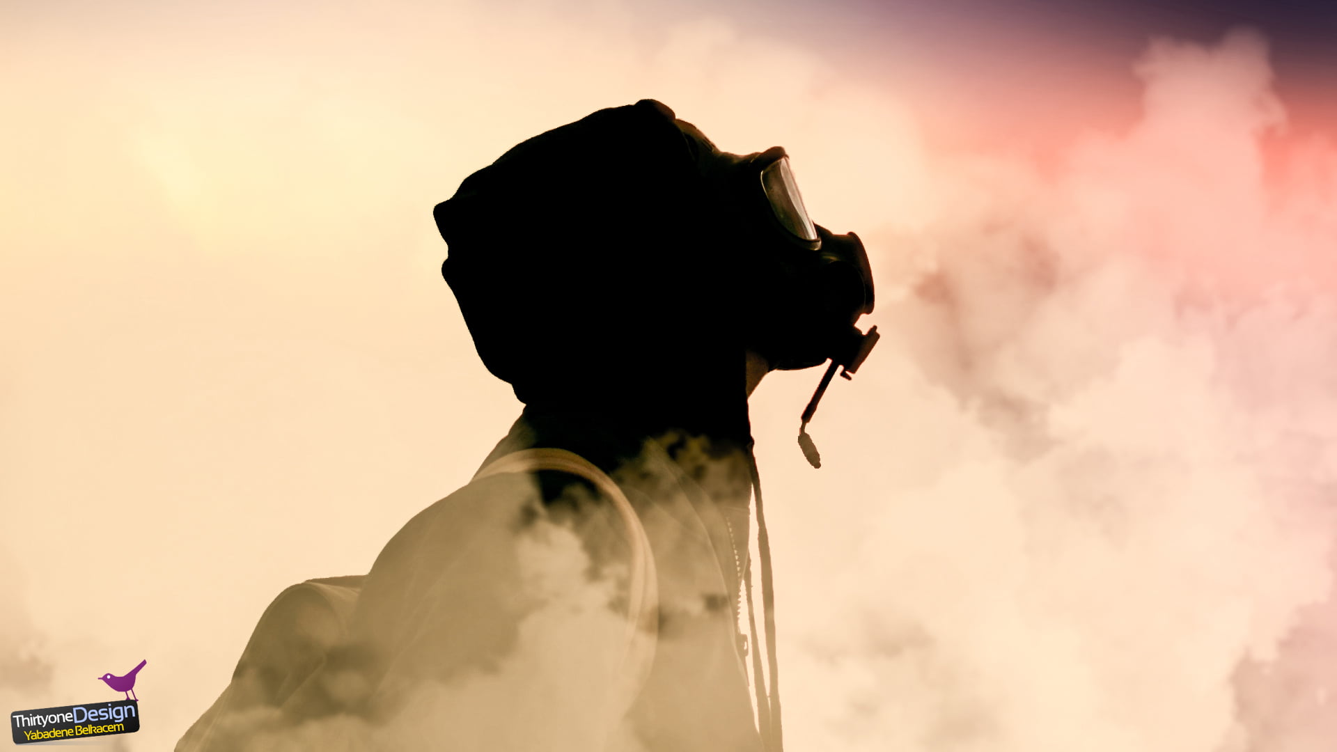 portrait, profile view, adult, one person, nature, lifestyles, silhouette, real people, leisure activity, men, standing, government, rear view, smoke, cloud - sky, HD Wallpaper