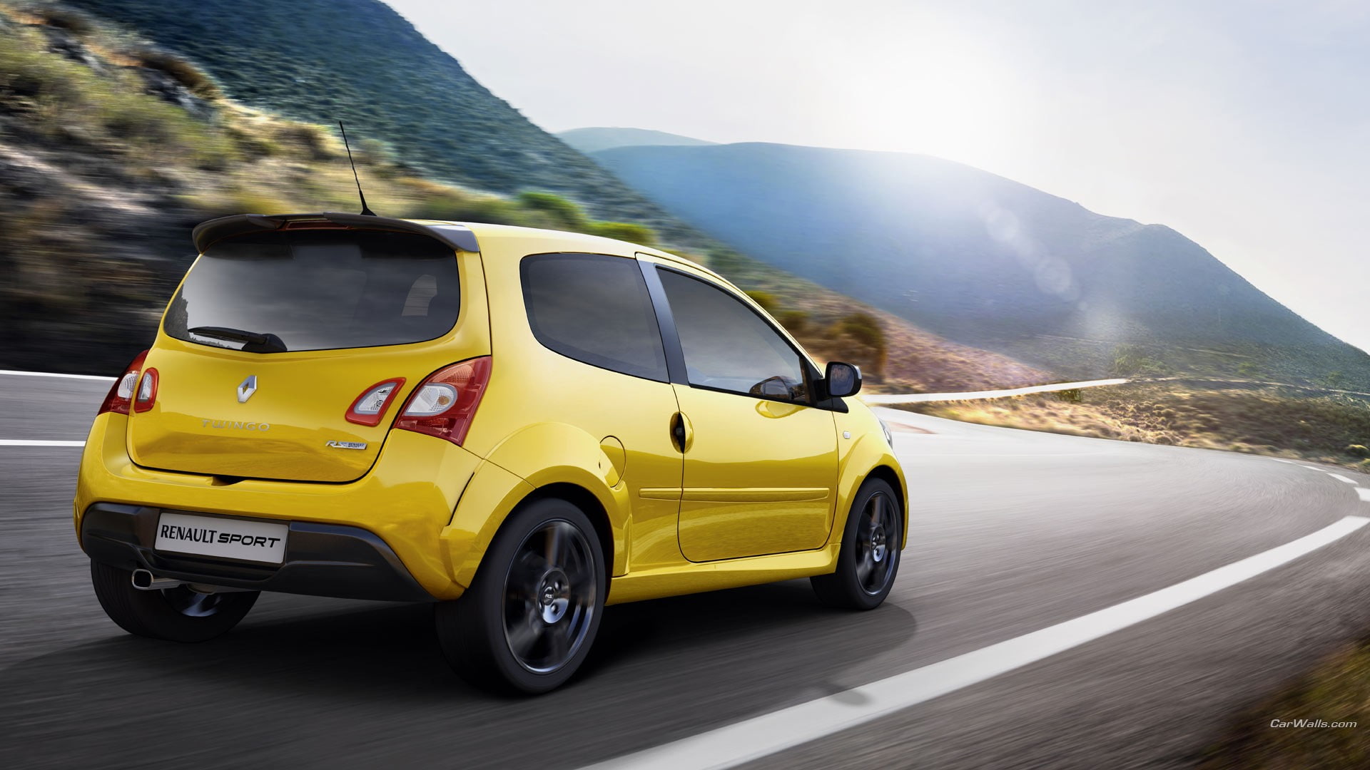 vehicle, car, 1080P, yellow cars, Renault, Renault Twingo, HD Wallpaper
