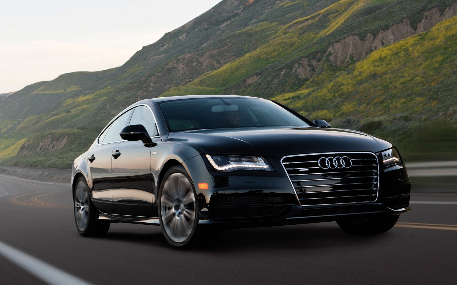 Black, Road, Audi, Car, 1080P, HD Wallpaper