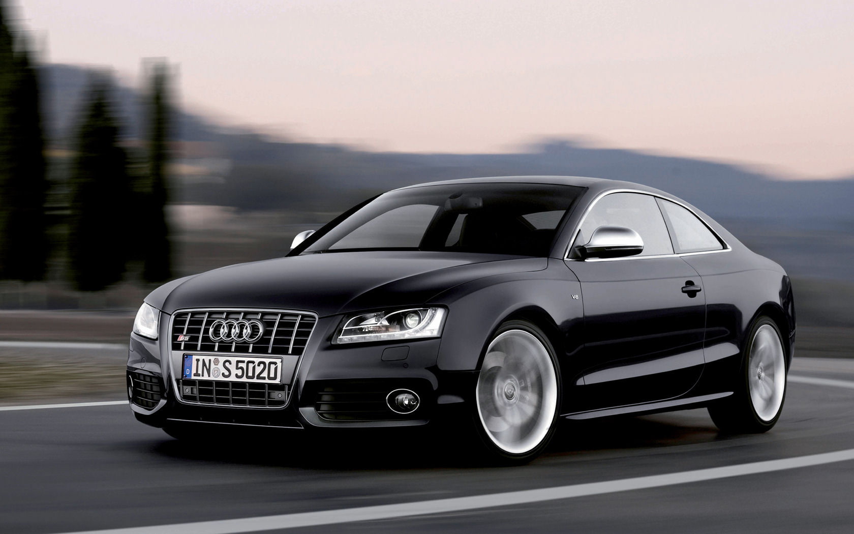720P, audi a5, road, luxury, car, black car, audi, black, HD Wallpaper