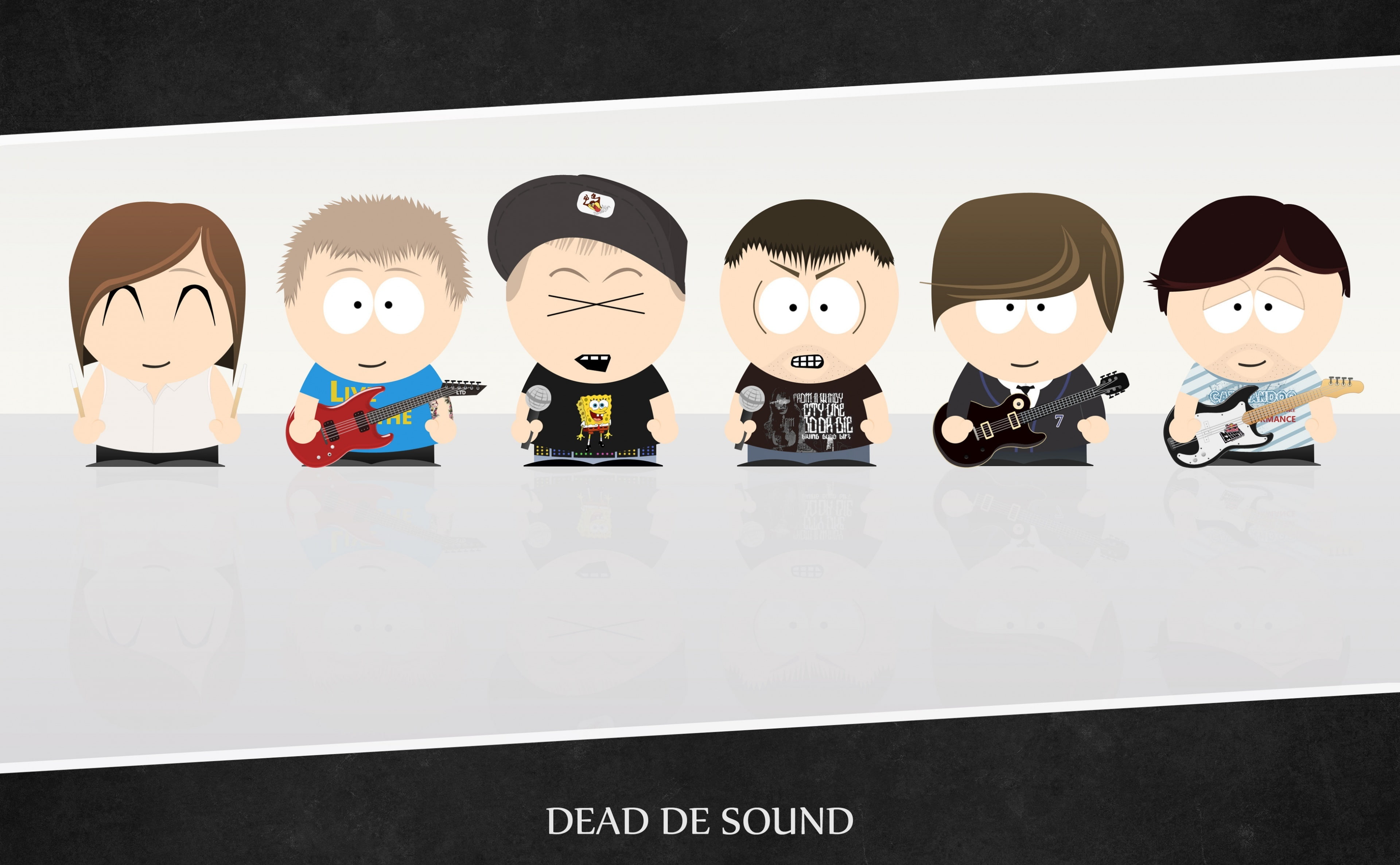 human representation, toy, female likeness, sound, Cartoons, white color, close-up, no people, South Park, Dead de Sound, western script, group of objects, HD Wallpaper