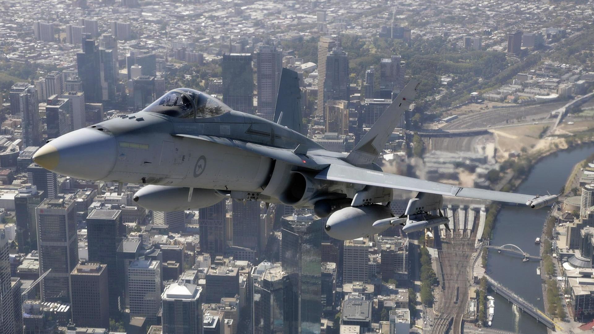 aircraft planes, 1080P, force, hornet, aussy, 1080i, f-18, 1920 x 1080, air, f, australia, 1080p, HD Wallpaper