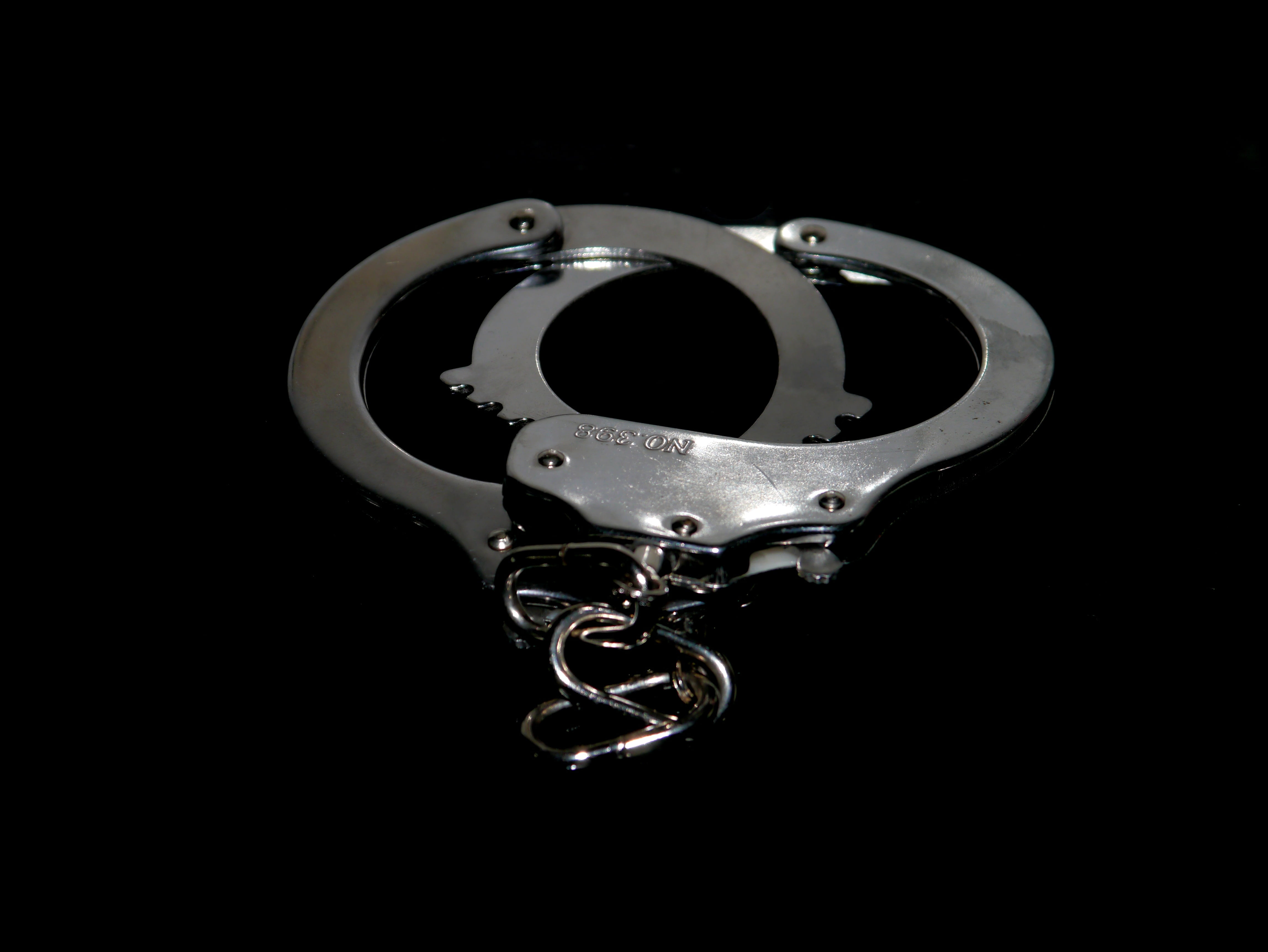 8, high angle view, dark, steel, studio shot, black color, domestic room, crime, locked, no people, black silver, chain, security, technology, 4K, caught, HD Wallpaper