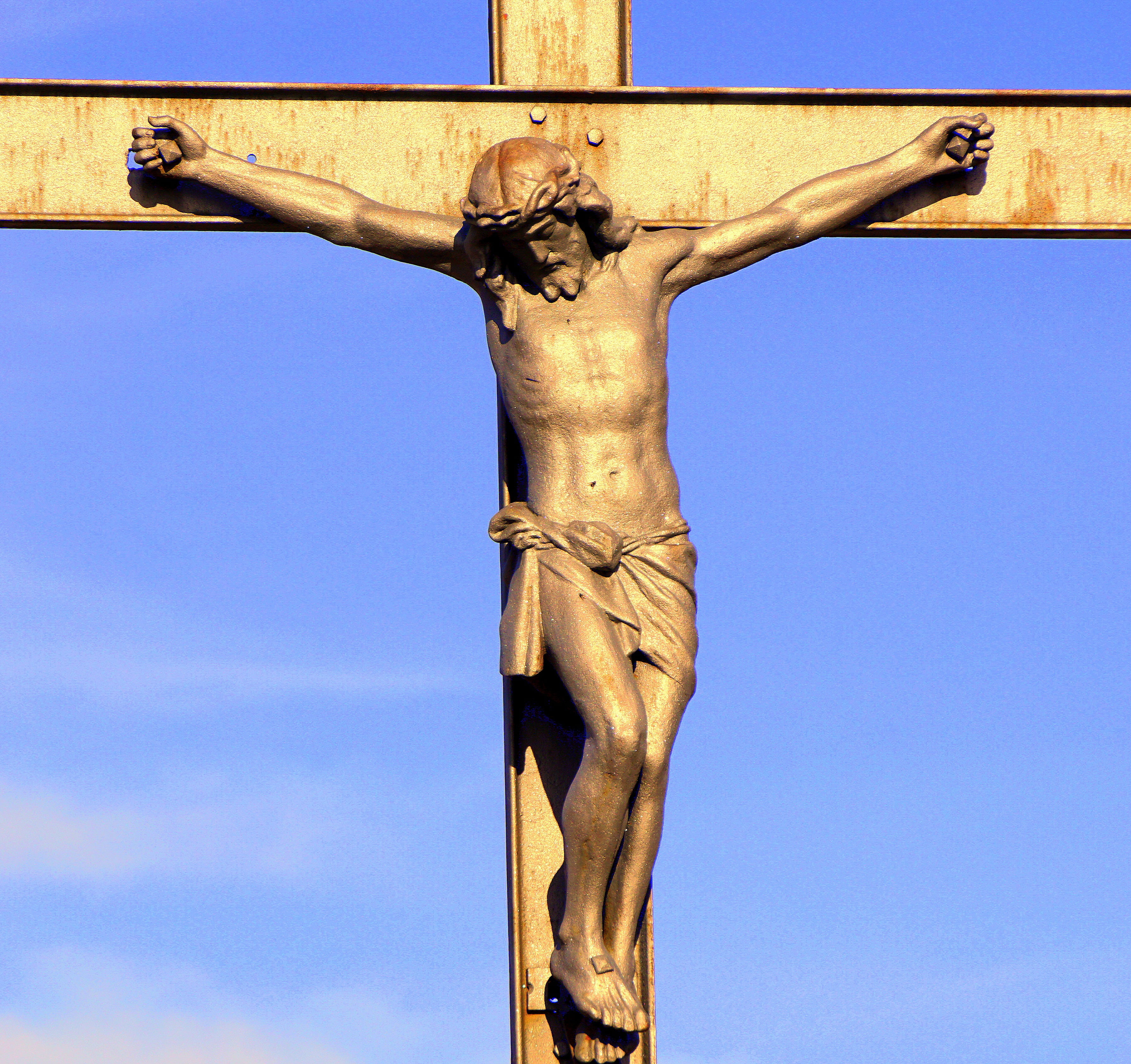 representation, easter, crucifix, festival, place of worship, crucified, photo, christ, close, 2K, image, spirituality, no people, human representation, HD Wallpaper