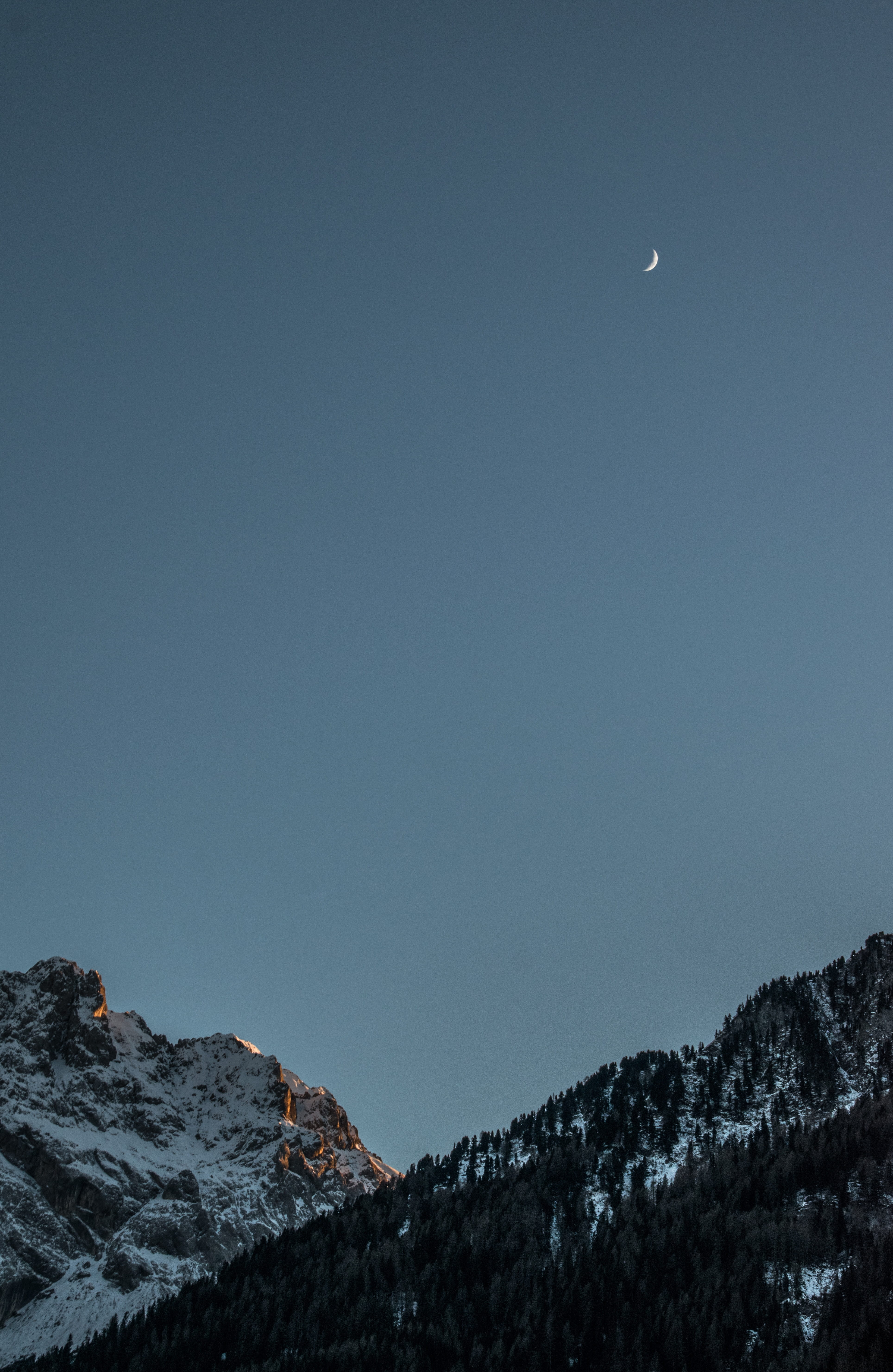 non-urban scene, tranquility, astronomy, cold temperature, beauty in nature, tranquil scene, trentino, outdoors, snowcapped mountain, mountain peak, mountain range, Phone HD Wallpaper