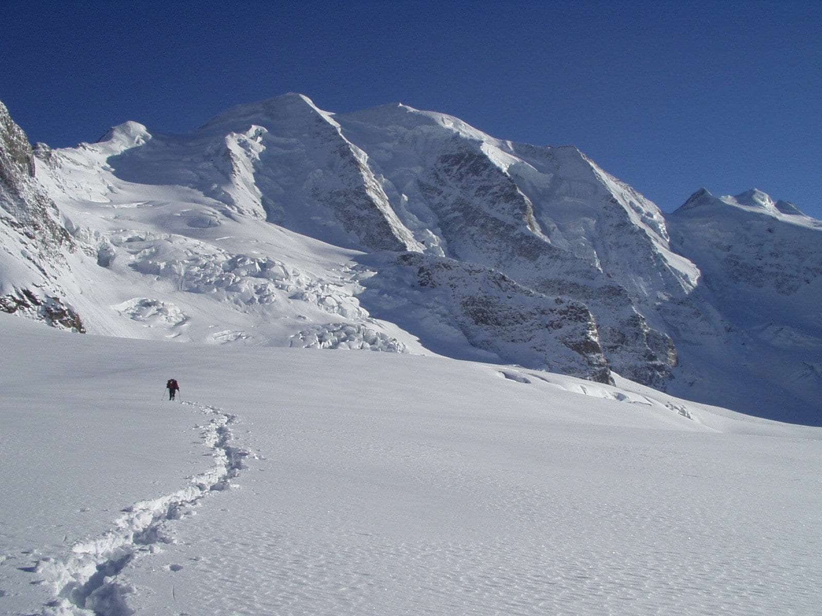 ice wall, mountain, cold, nature, bumiller pillar, beauty in nature, day, winter sport, sport, landscape, unrecognizable person, environment, piz palu, HD Wallpaper