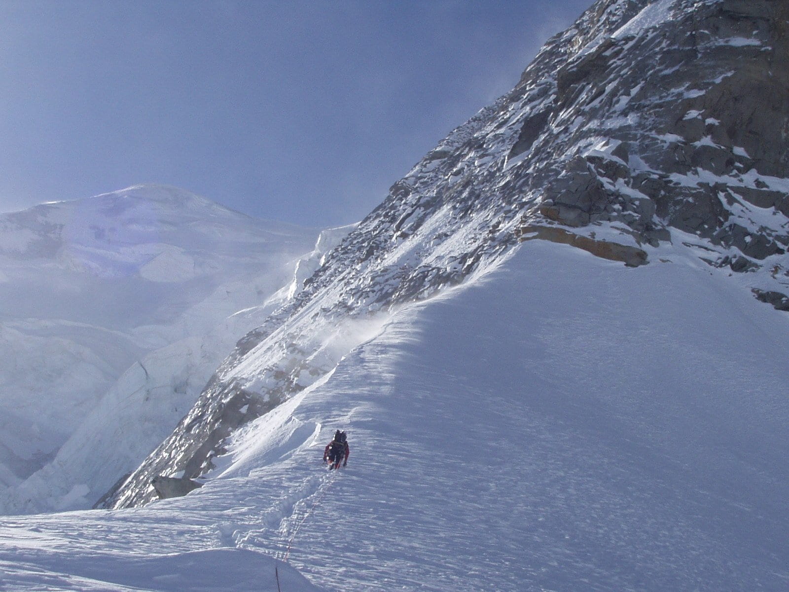 720P, alpinism, ice climbing, piz palu, outdoors, switzerland, unrecognizable person, nature, ice, landscape, alpine, mountain range, sport, north wall, HD Wallpaper