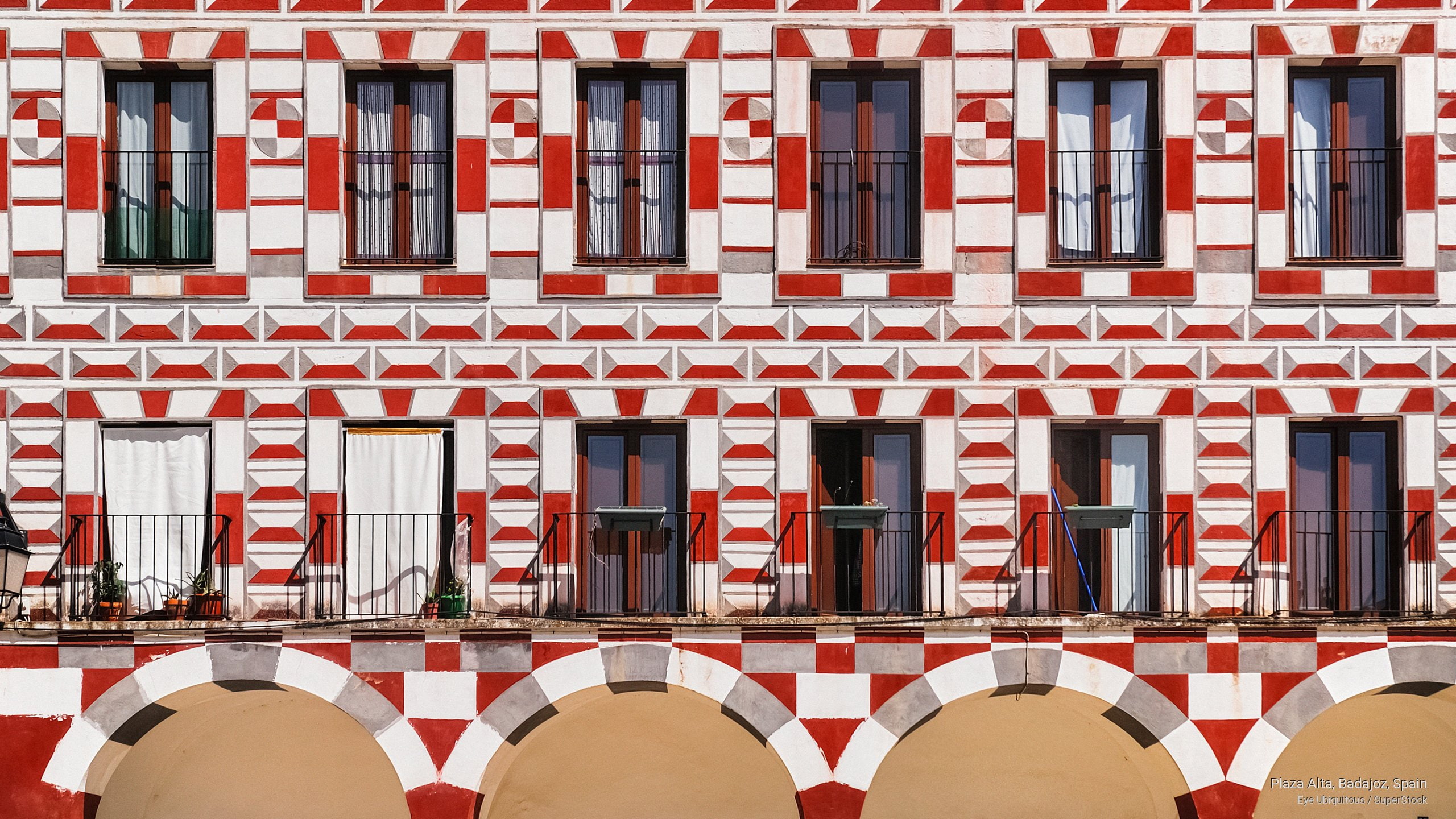 plaza, spain, badajoz, alta, Architecture, 2K, HD Wallpaper
