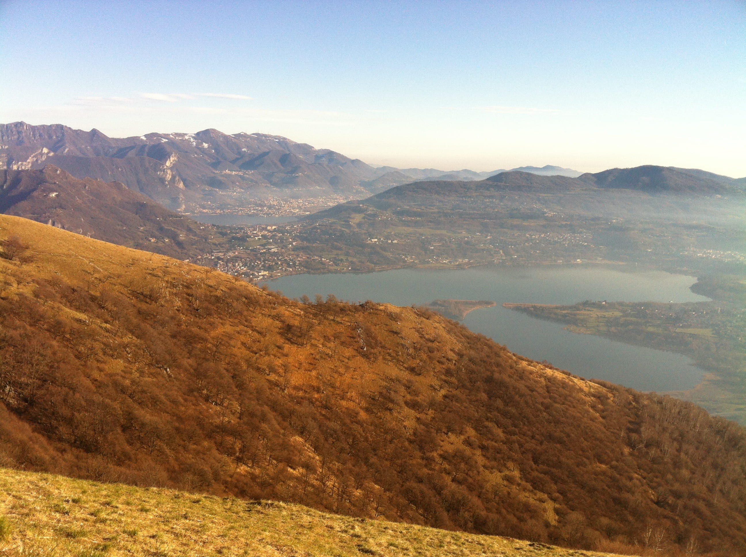 oggiono, mountain range, view from monte barro, panoramic, beauty in nature, mountain, scenics - nature, 2K, no people, nature, remote, environment, lake, HD Wallpaper