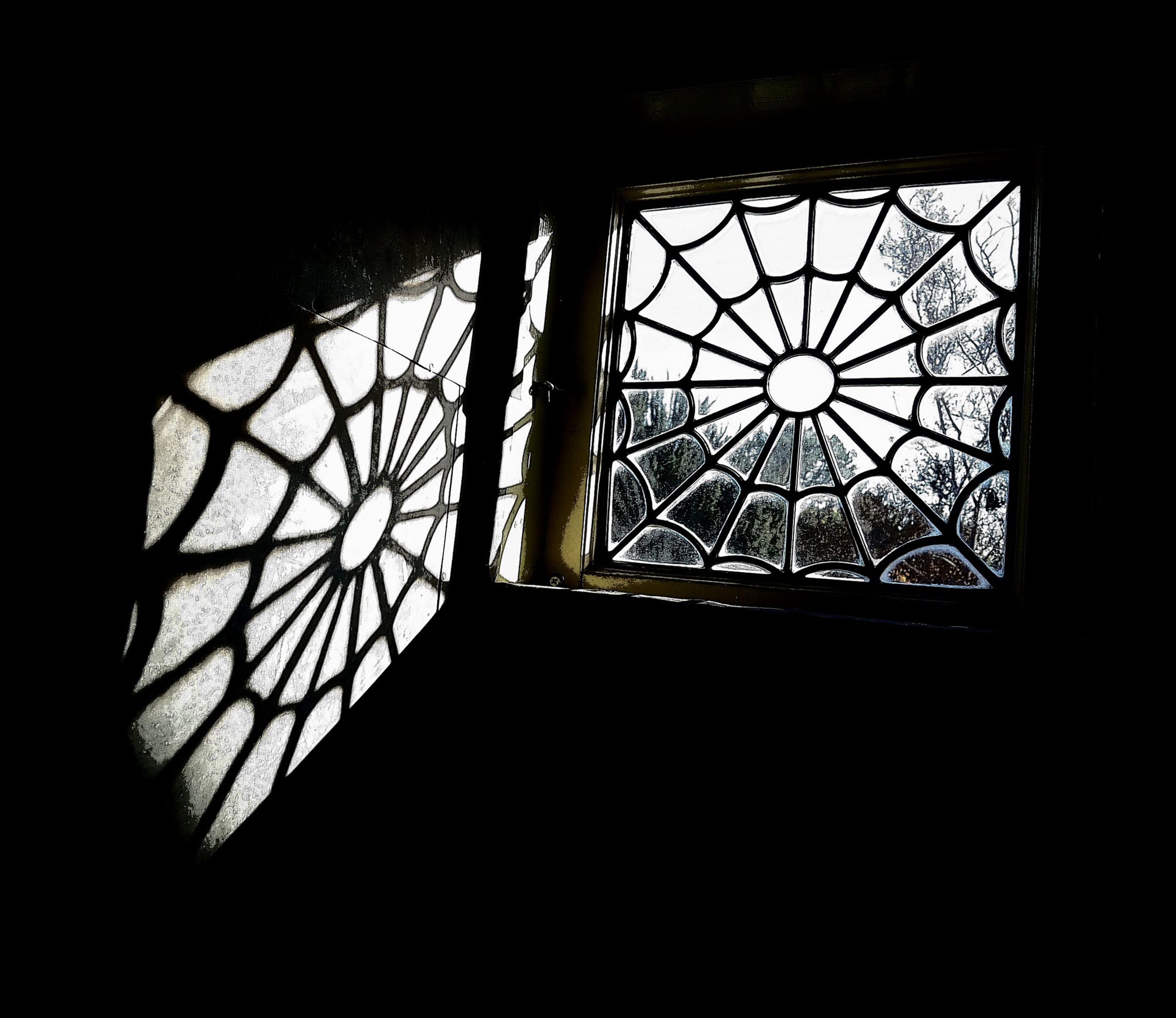 window frame, built structure, web, skylight, architecture, light, 2K, leaded window, building, ceiling, ornate, sunlight, no people, geometric shape, HD Wallpaper