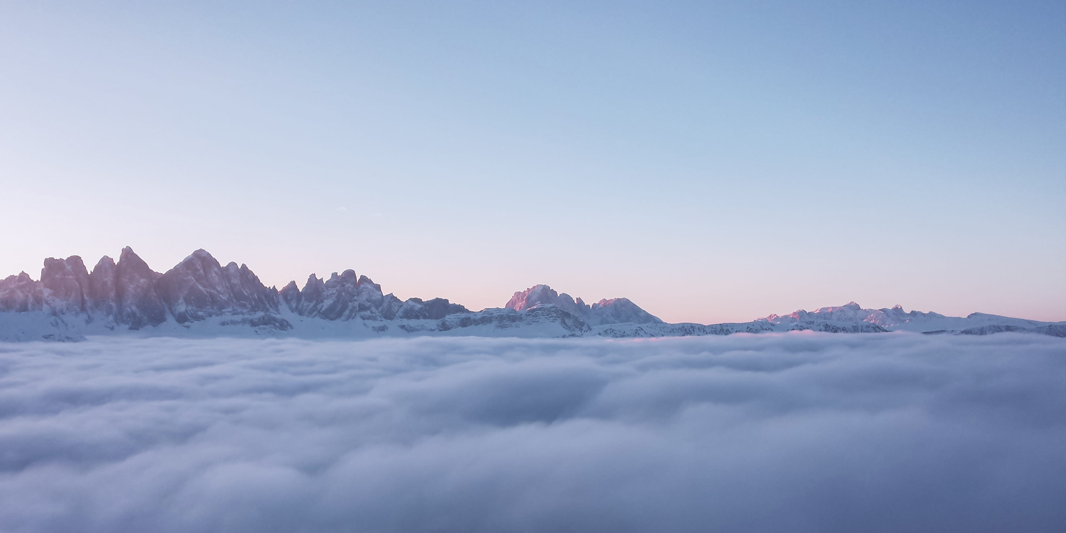 no people, outdoors, nature, snow, beauty in nature, cloud, tranquility, sunset, snowcapped mountain, cold temperature, sky, south tyrol, tranquil scene, HD Wallpaper