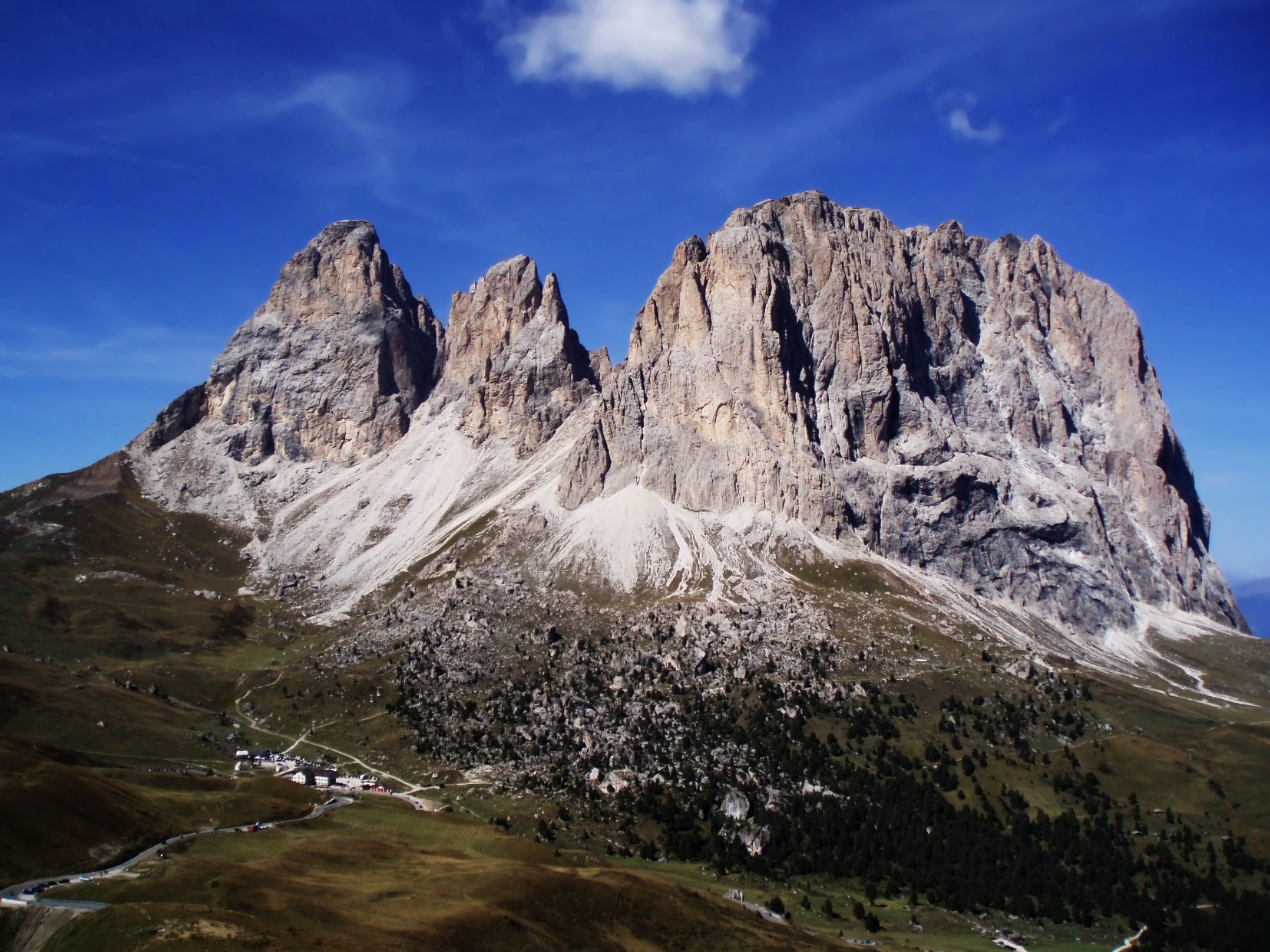 scenics - nature, non-urban scene, tranquil scene, no people, beauty in nature, solid, cloud - sky, south tyrol, mountain, tranquility, formation, mountain range, HD Wallpaper