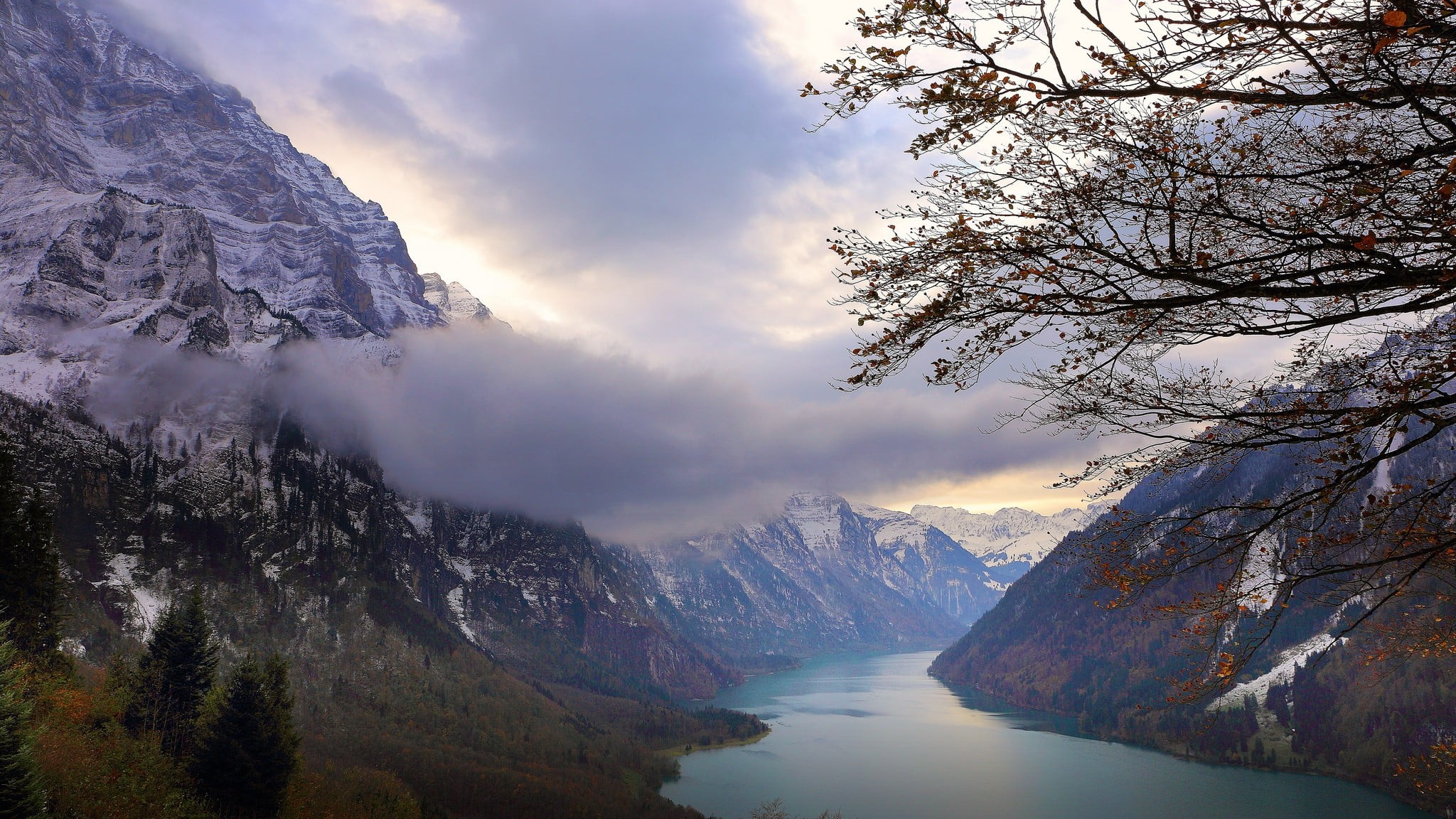 scenics - nature, two, ice, green, water, cloud - Sky, mountain, cold temperature, Alps, plant, tranquil Scene, forest, banff National Park, beauty In Nature, HD Wallpaper