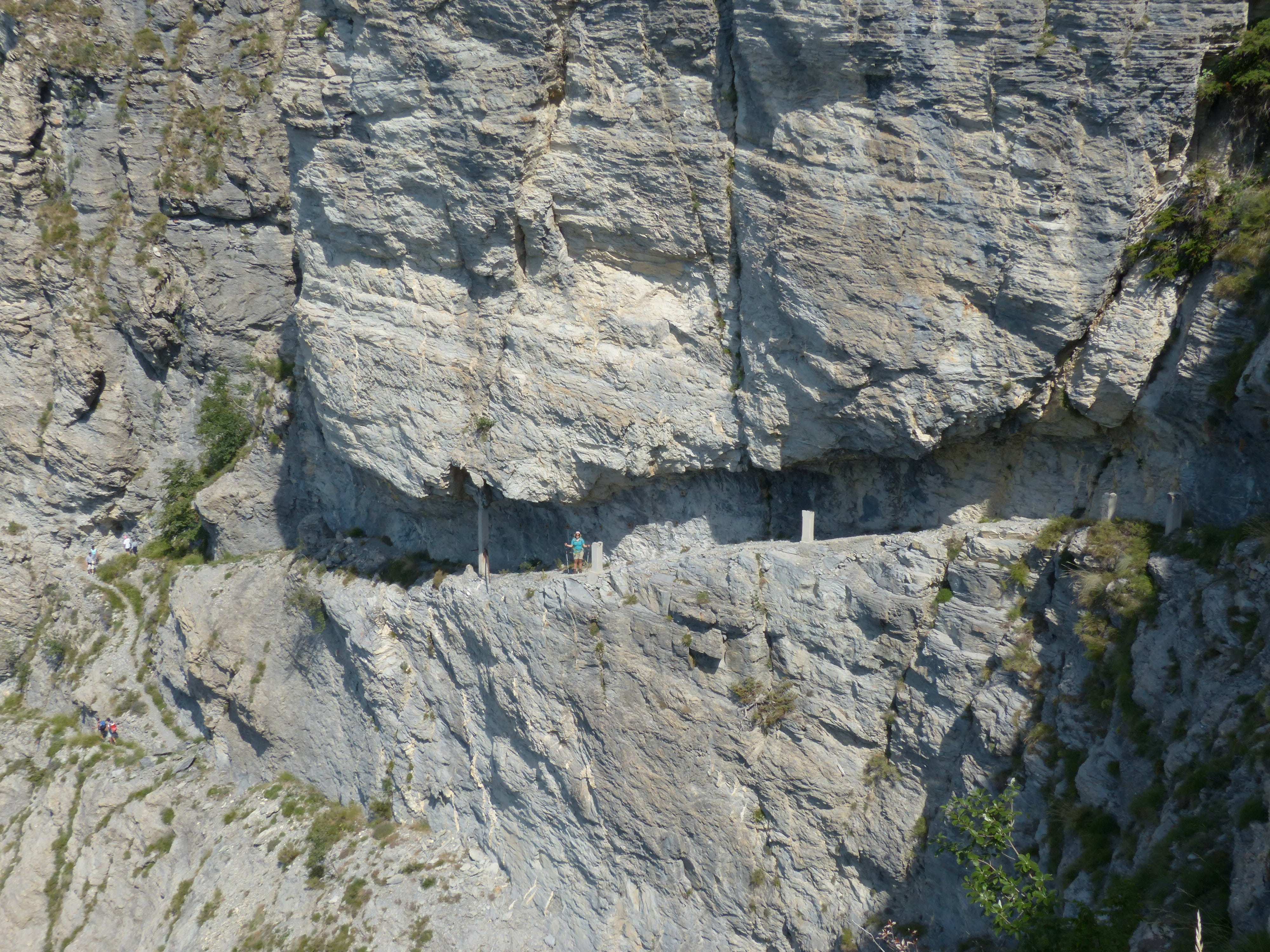 wanderin, rock formation, built structure, textured, gta, formation, rock - object, rough, military runway, gang, trail, sunlight, nature, grande traversata delle alpi, HD Wallpaper