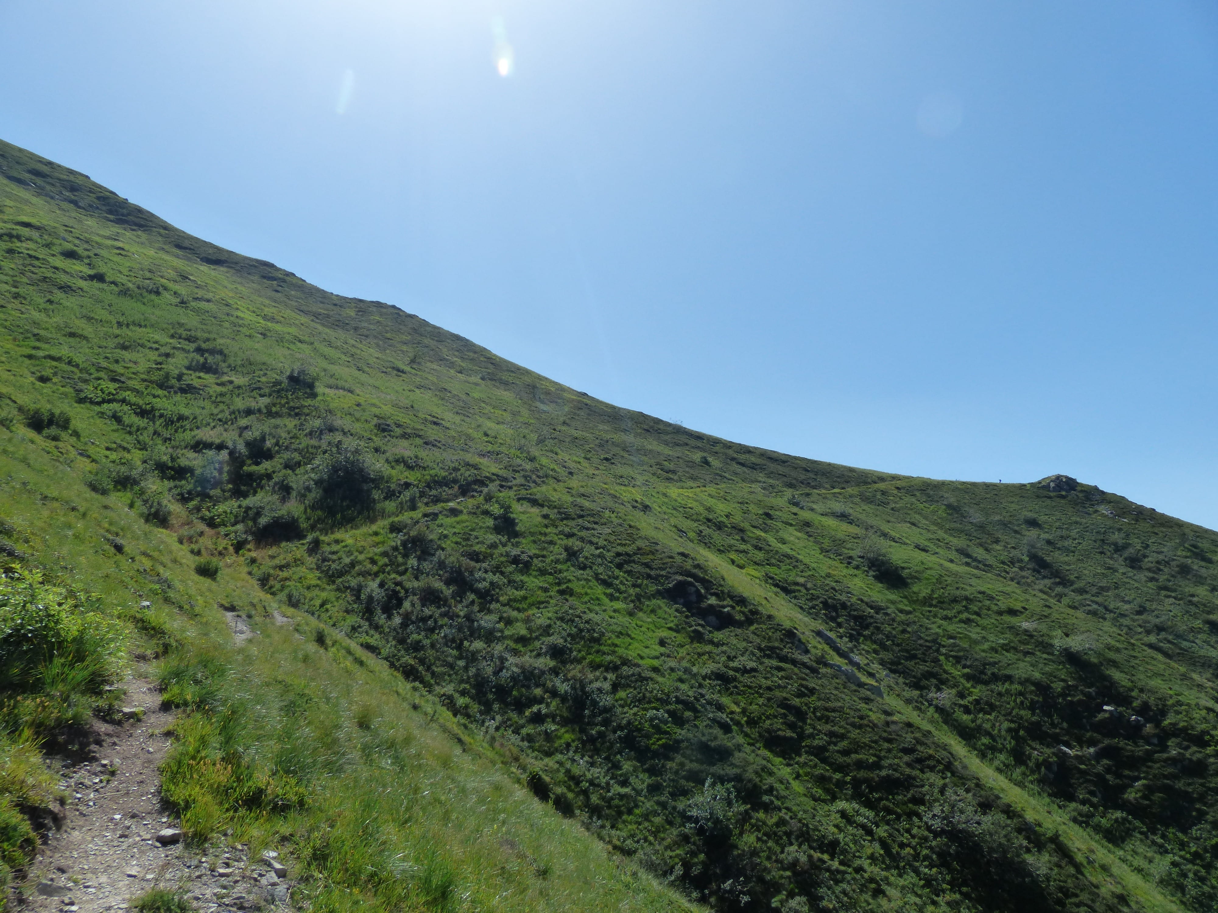 downhill, landscape, no people, monte pianard, mountains, gta, alpine, tranquil scene, green, hill, sky, non-urban scene, outdoors, grass, long distance trail, HD Wallpaper