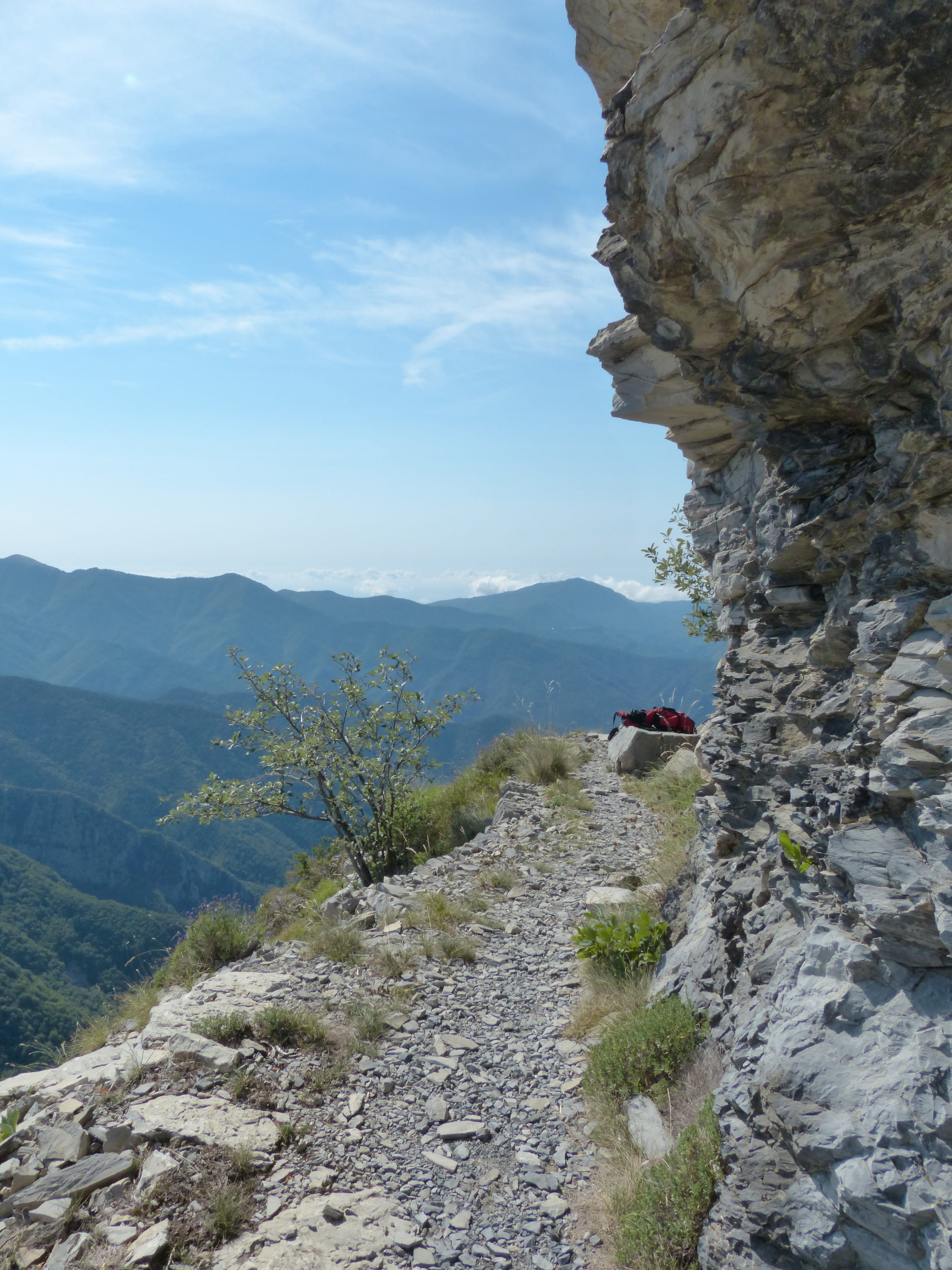 scenics - nature, Trail, mountain, rock formation, tranquility, mountain range, steep, sky, sentiero degli alpini, day, landscape, plant, geology, climbing, Phone HD Wallpaper